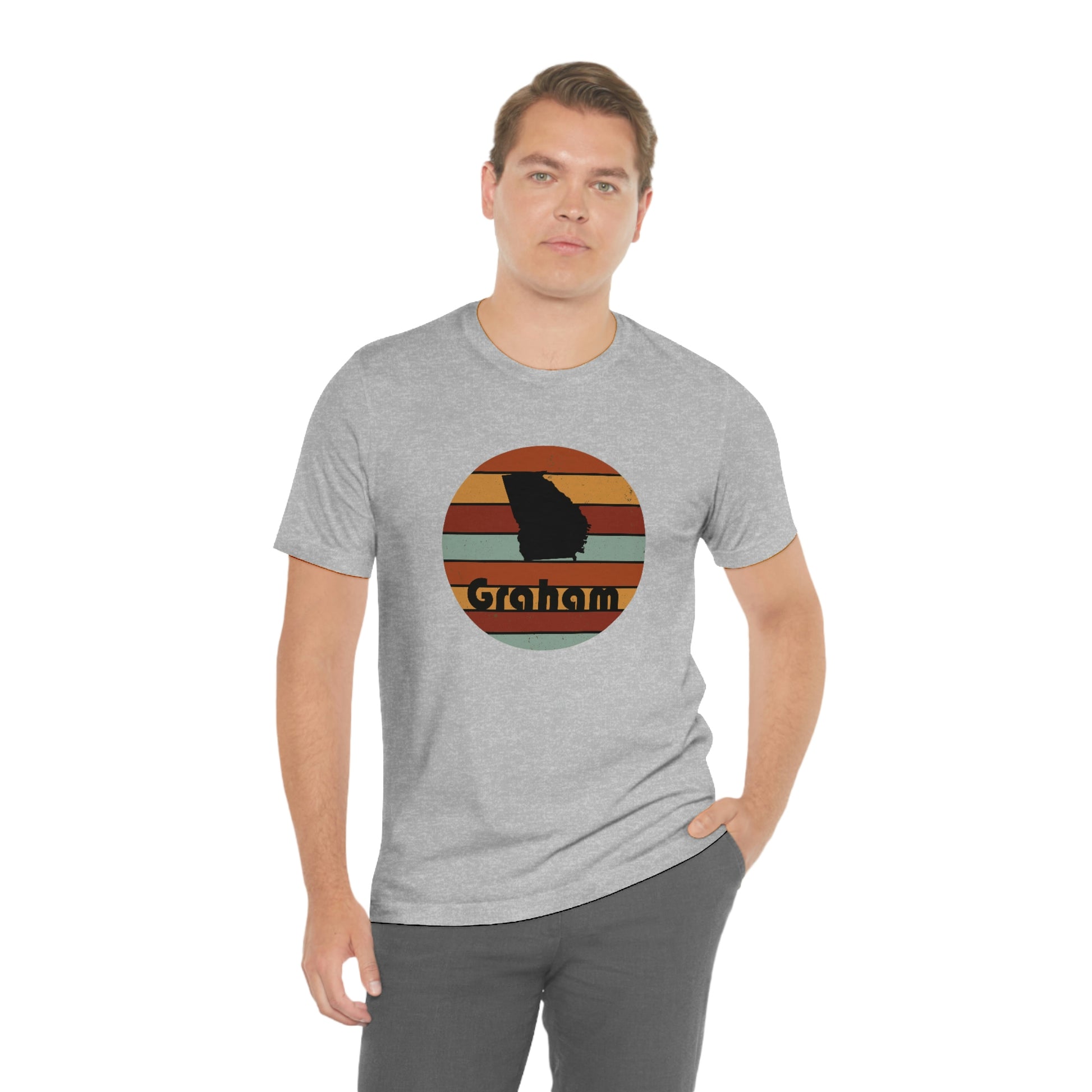 Graham Georgia Retro Sunset Unisex Jersey Short Sleeve Tee Tshirt T-shirt