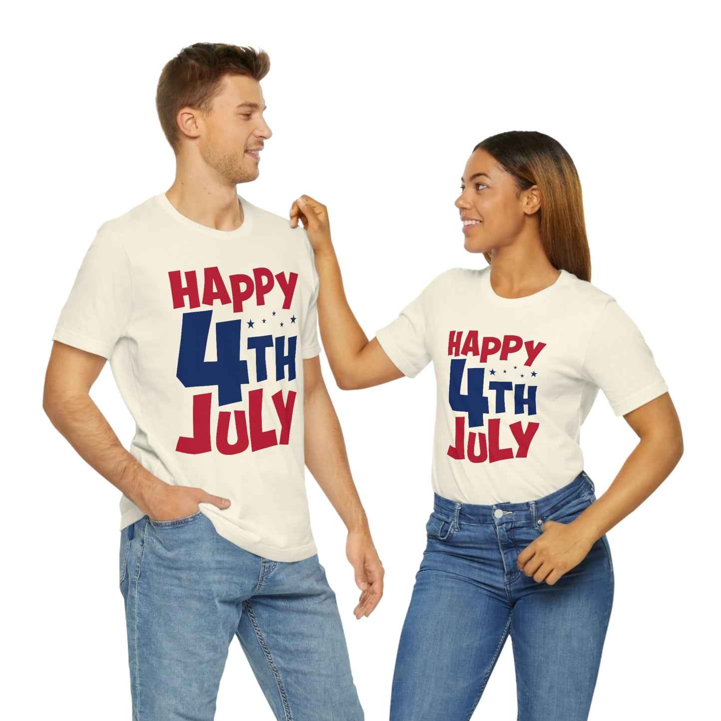 Happy 4th of July Unisex Jersey Short Sleeve Tee