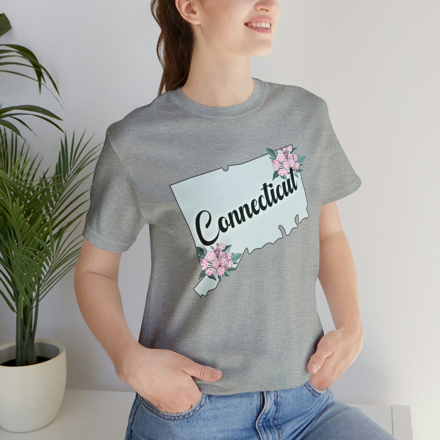 Connecticut State Flower Short Sleeve T-shirt