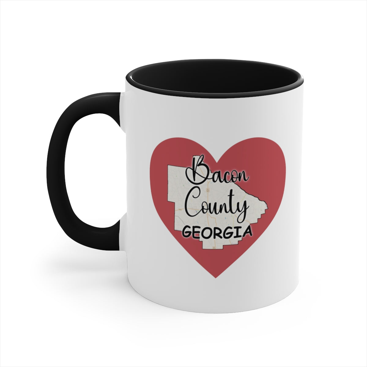 Bacon County Georgia Accent Coffee Mug, 11oz