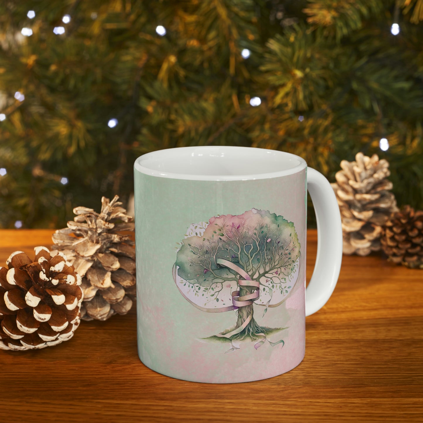 Spring Tree Watercolor Ceramic Mug 11oz