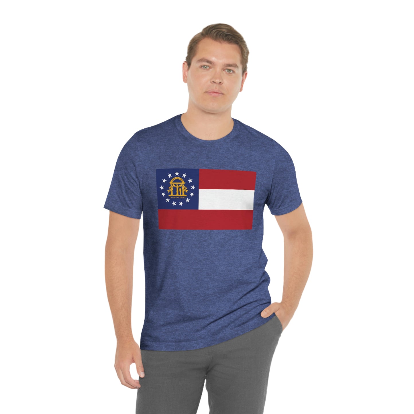 Georgia Flag Unisex Jersey Short Sleeve Tee Tshirt T-shirt