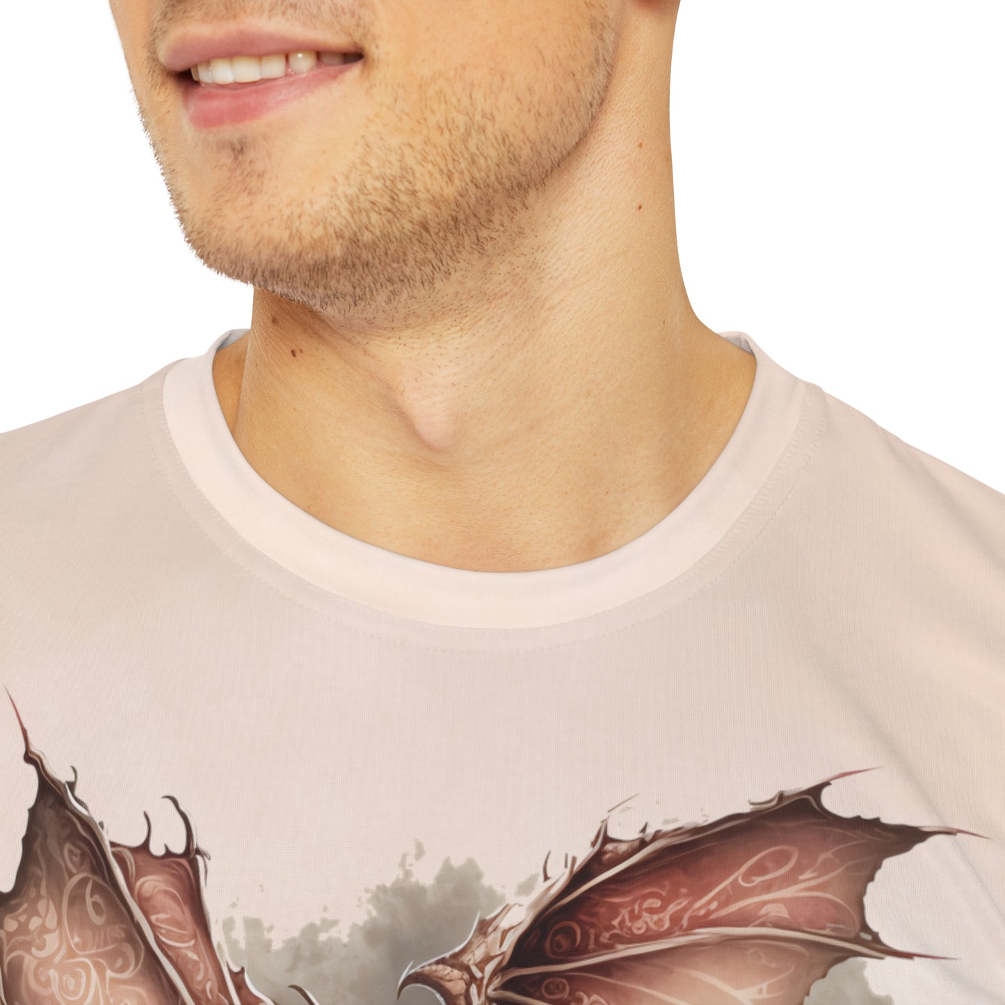 Dragon on Watercolor Background T-shirt