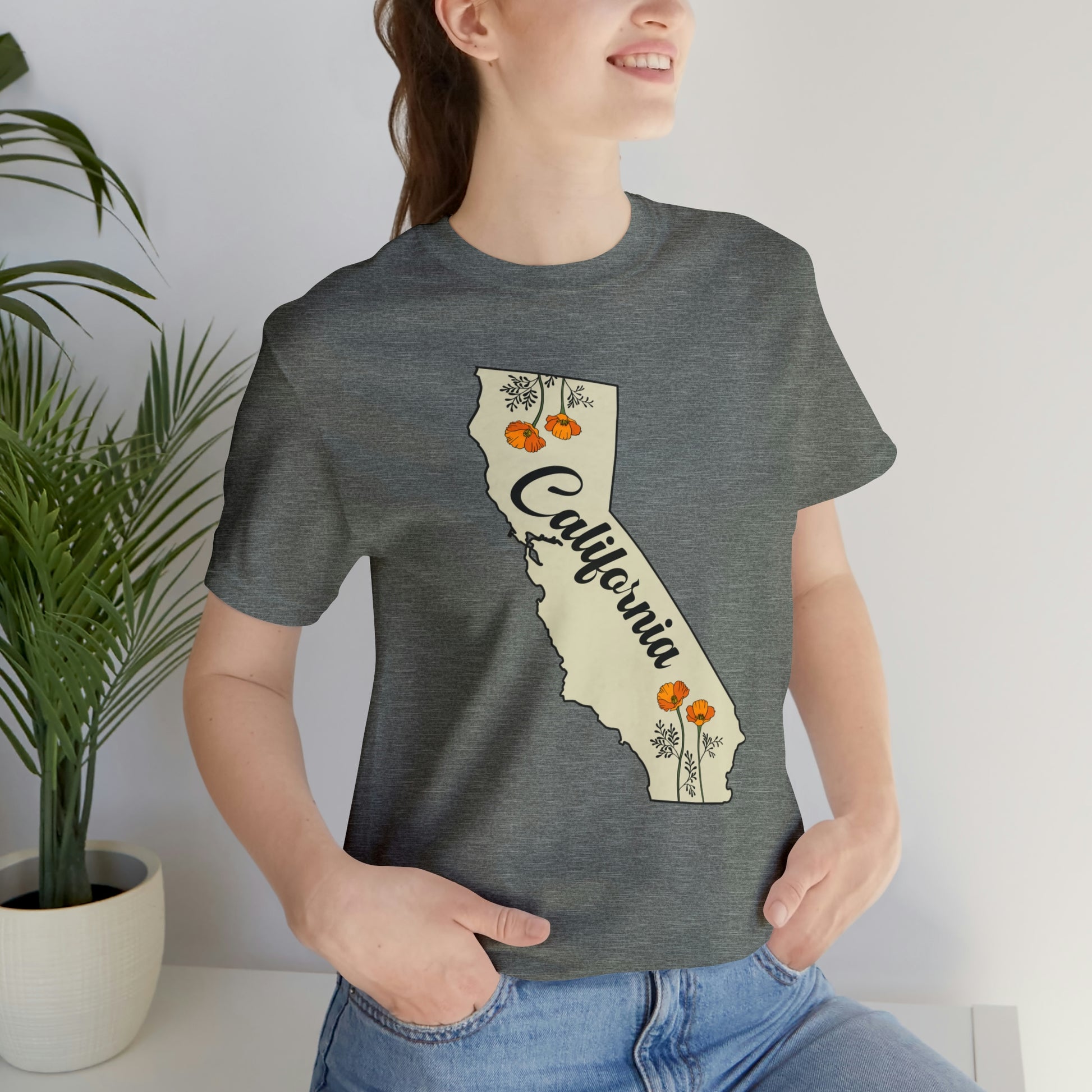 California State Flower Short Sleeve T-shirt