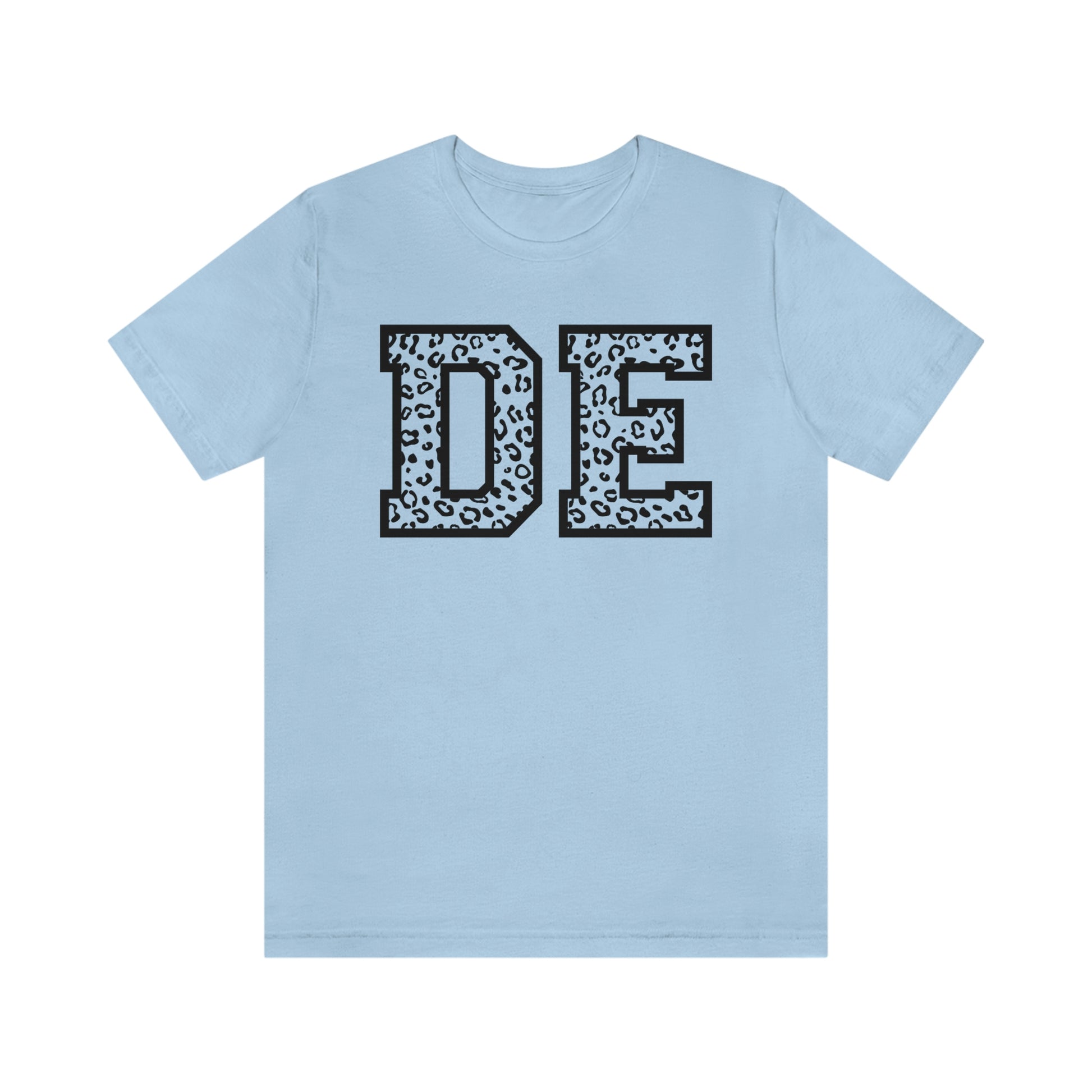 Delaware DE Leopard Print Short Sleeve T-shirt