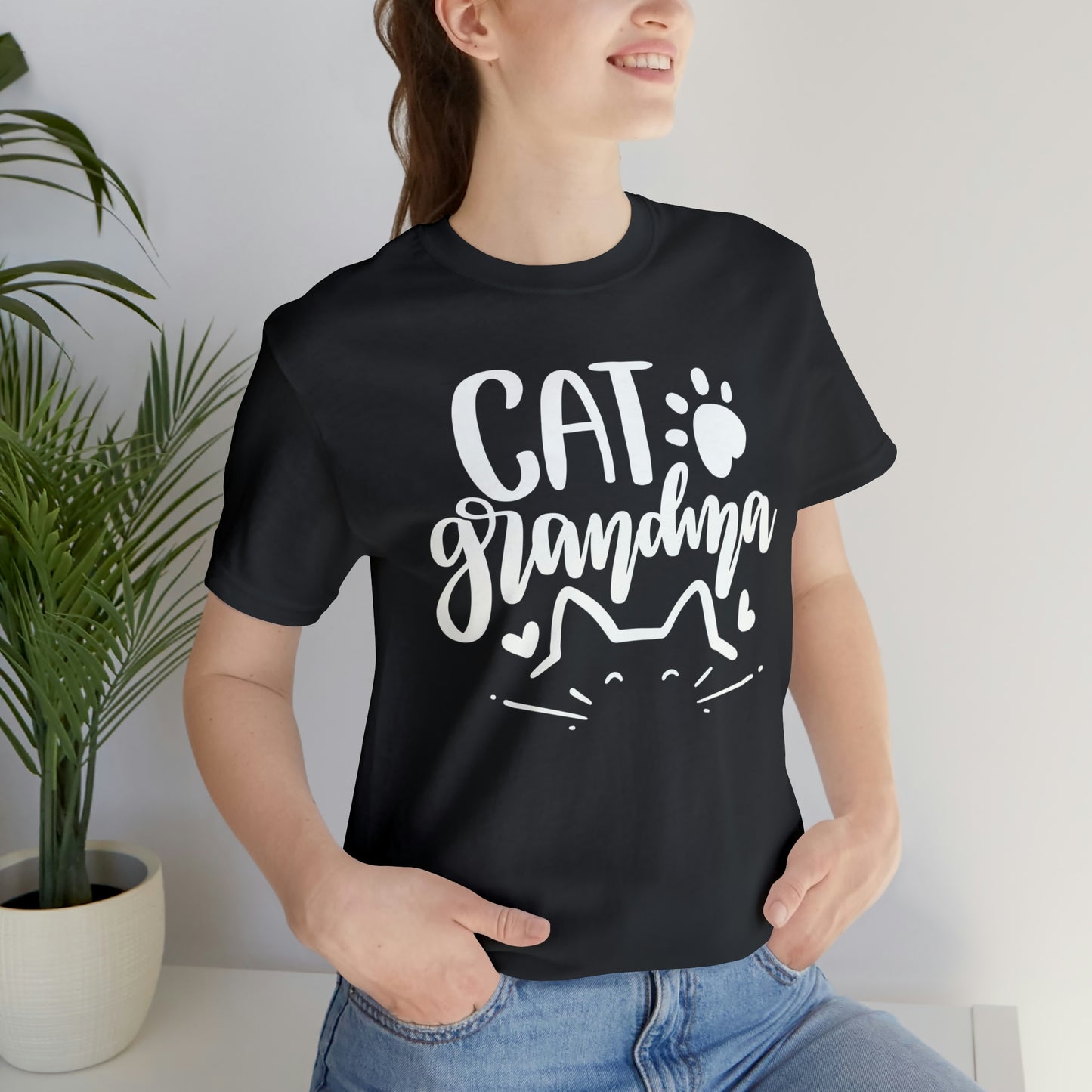 Cat Grandma Short Sleeve T-shirt