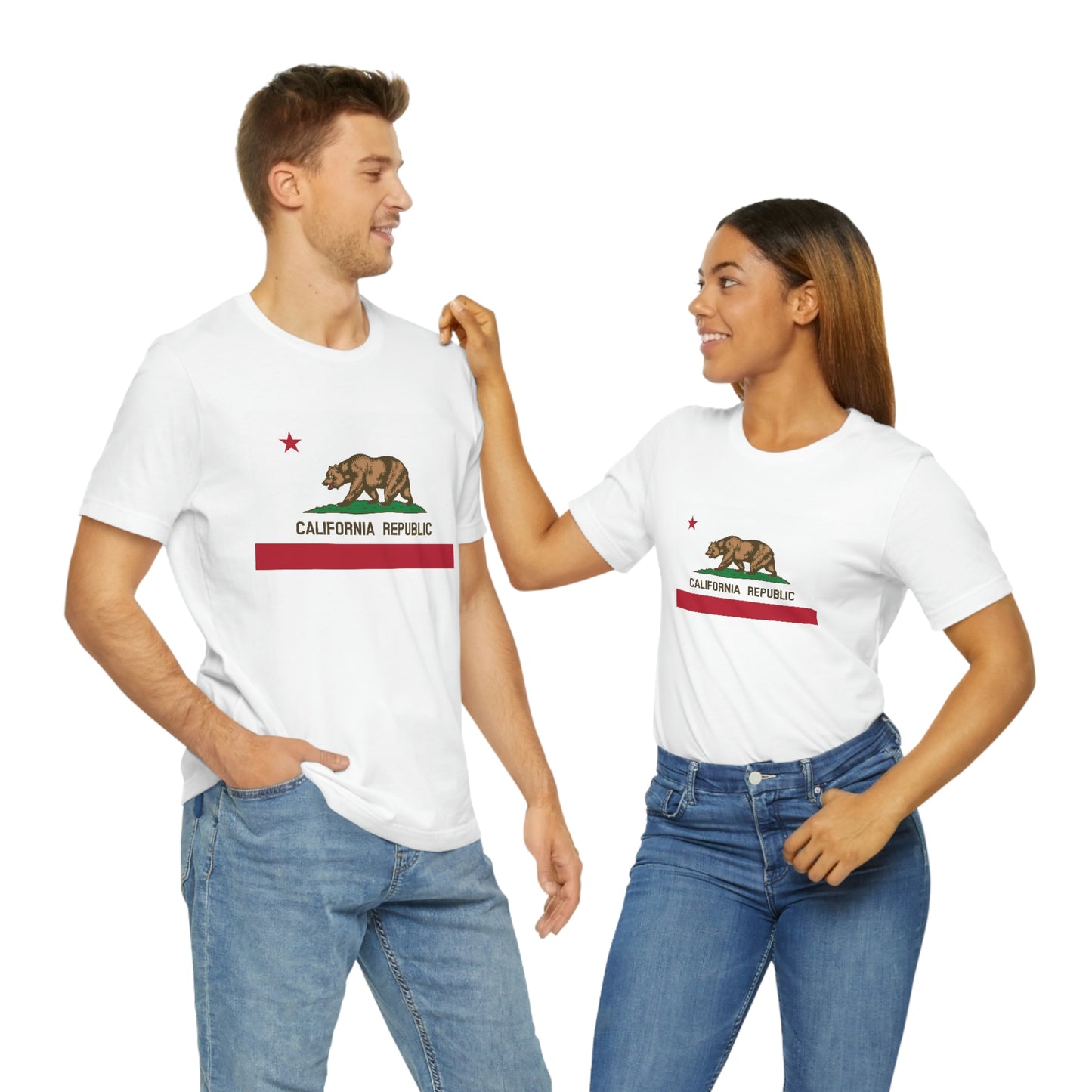 California Flag Unisex Jersey Short Sleeve Tee Tshirt T-shirt