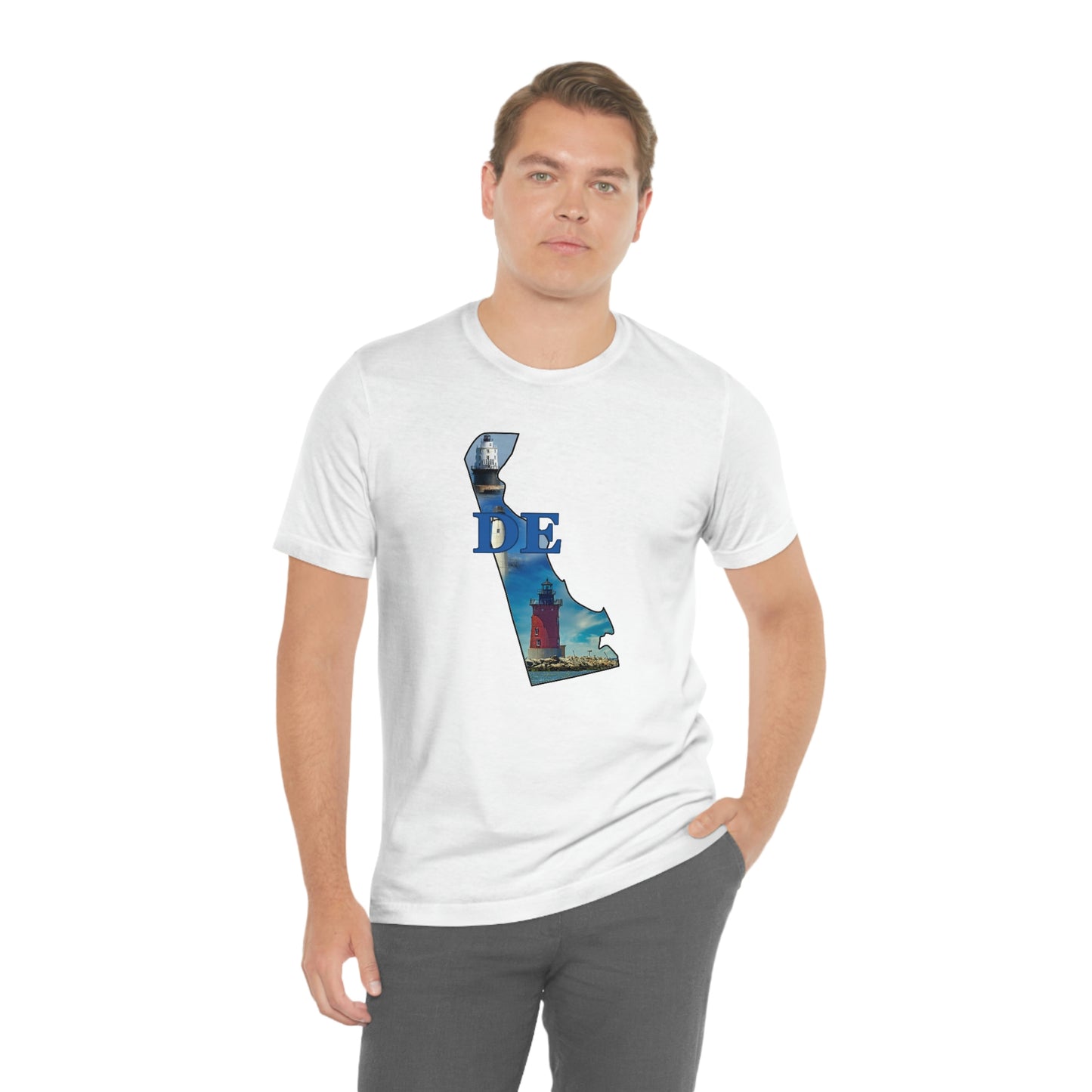 Delaware Lighthouse Short Sleeve  T-shirt