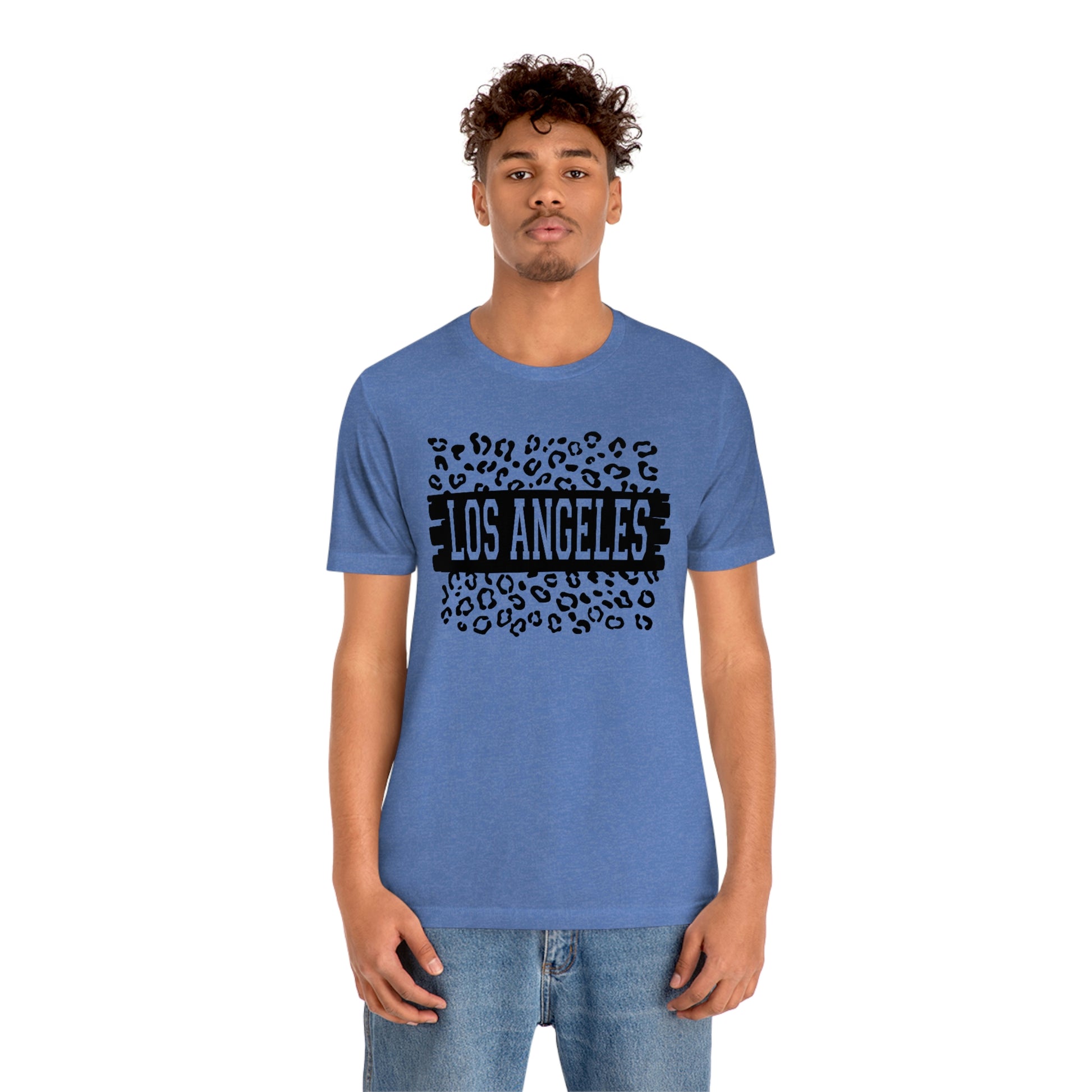 Los Angeles Leopard Print Unisex Jersey Short Sleeve Tee Tshirt T-shirt