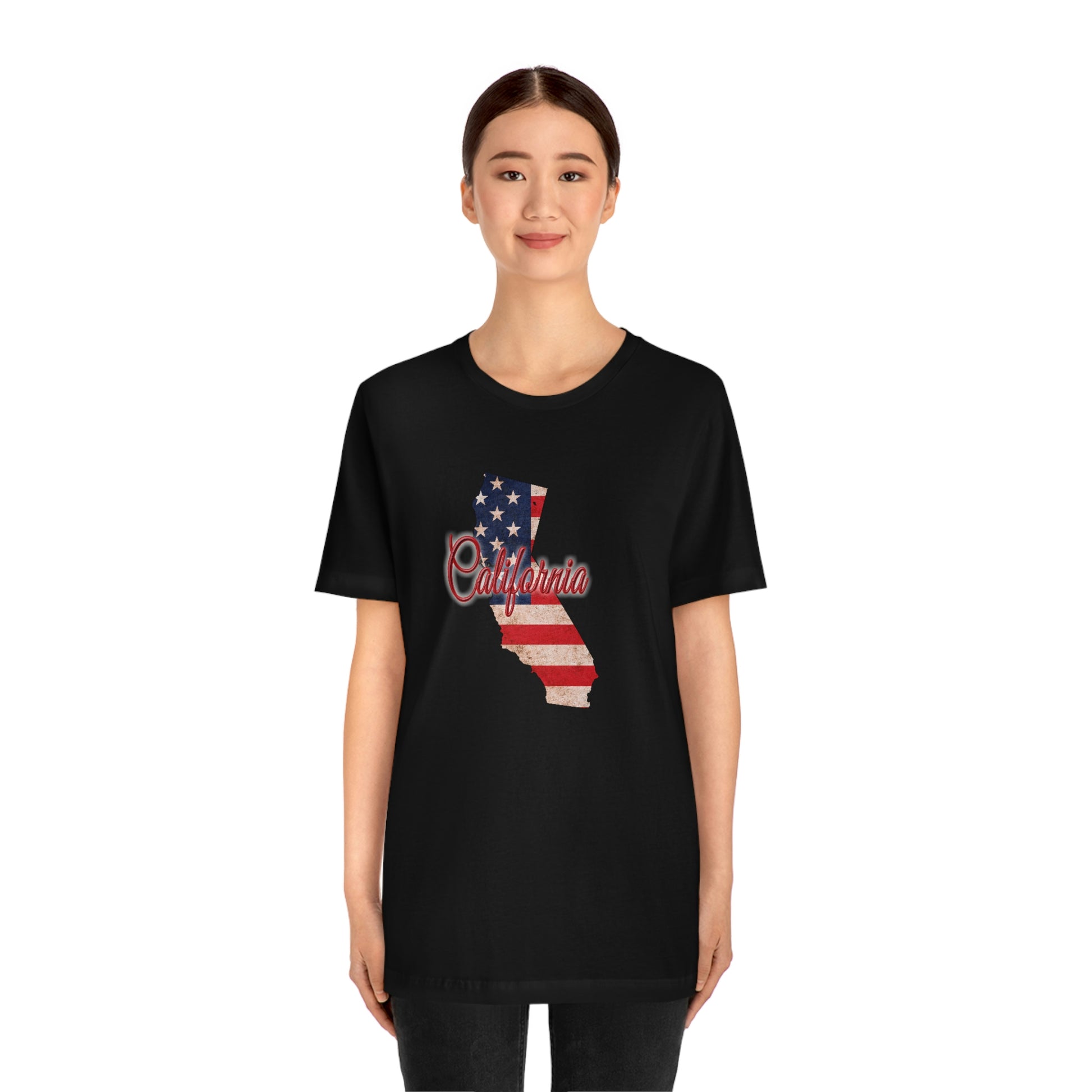 California US Flag Unisex Jersey Short Sleeve Tee Tshirt T-shirt