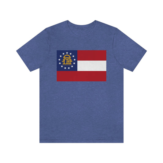 Georgia Flag Unisex Jersey Short Sleeve Tee Tshirt T-shirt