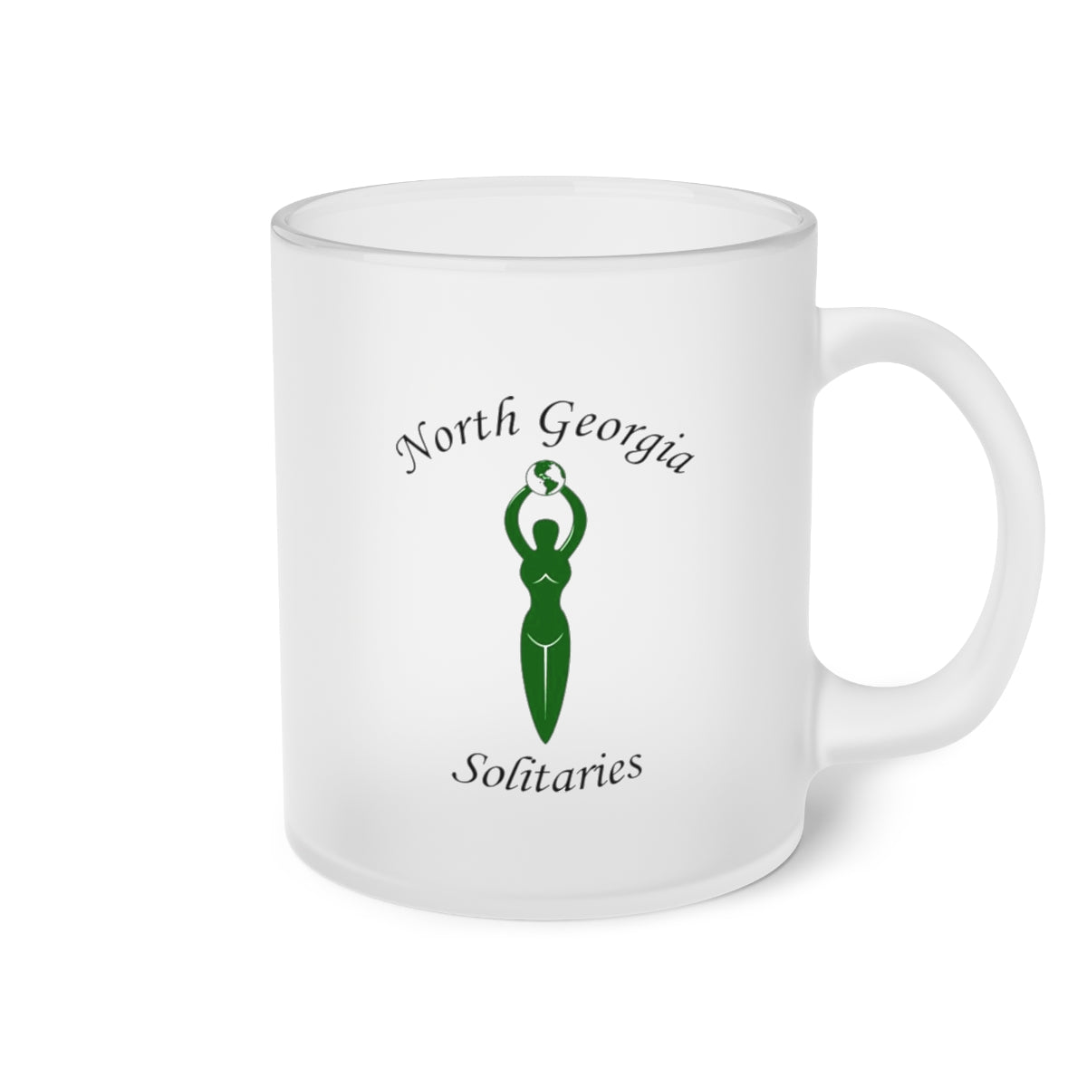 North Georgia Solitaries Frosted Glass Mug