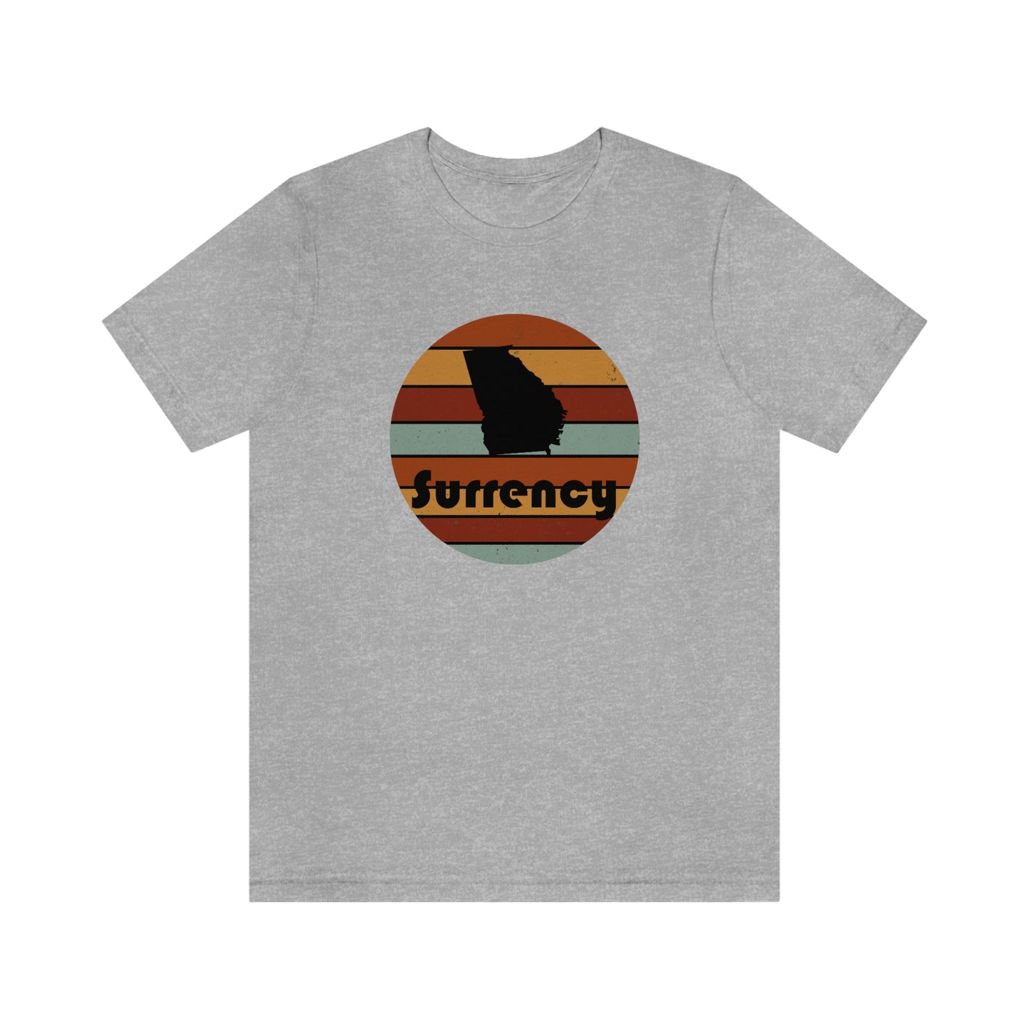 Surrency Georgia Retro Sunset Unisex Jersey Short Sleeve Tee Tshirt T-shirt