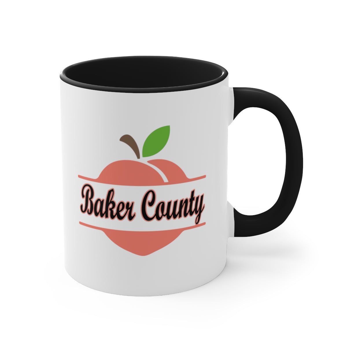 Baker County Georgia Accent Coffee Mug, 11oz