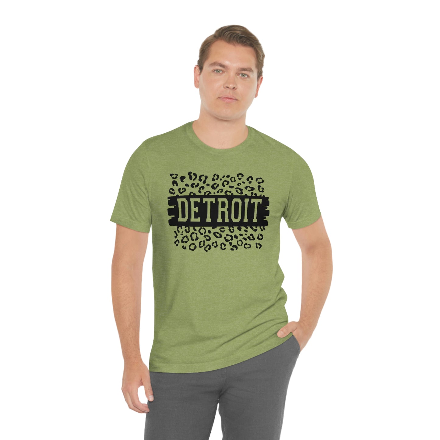 Detroit Leopard Print Short Sleeve T-shirt