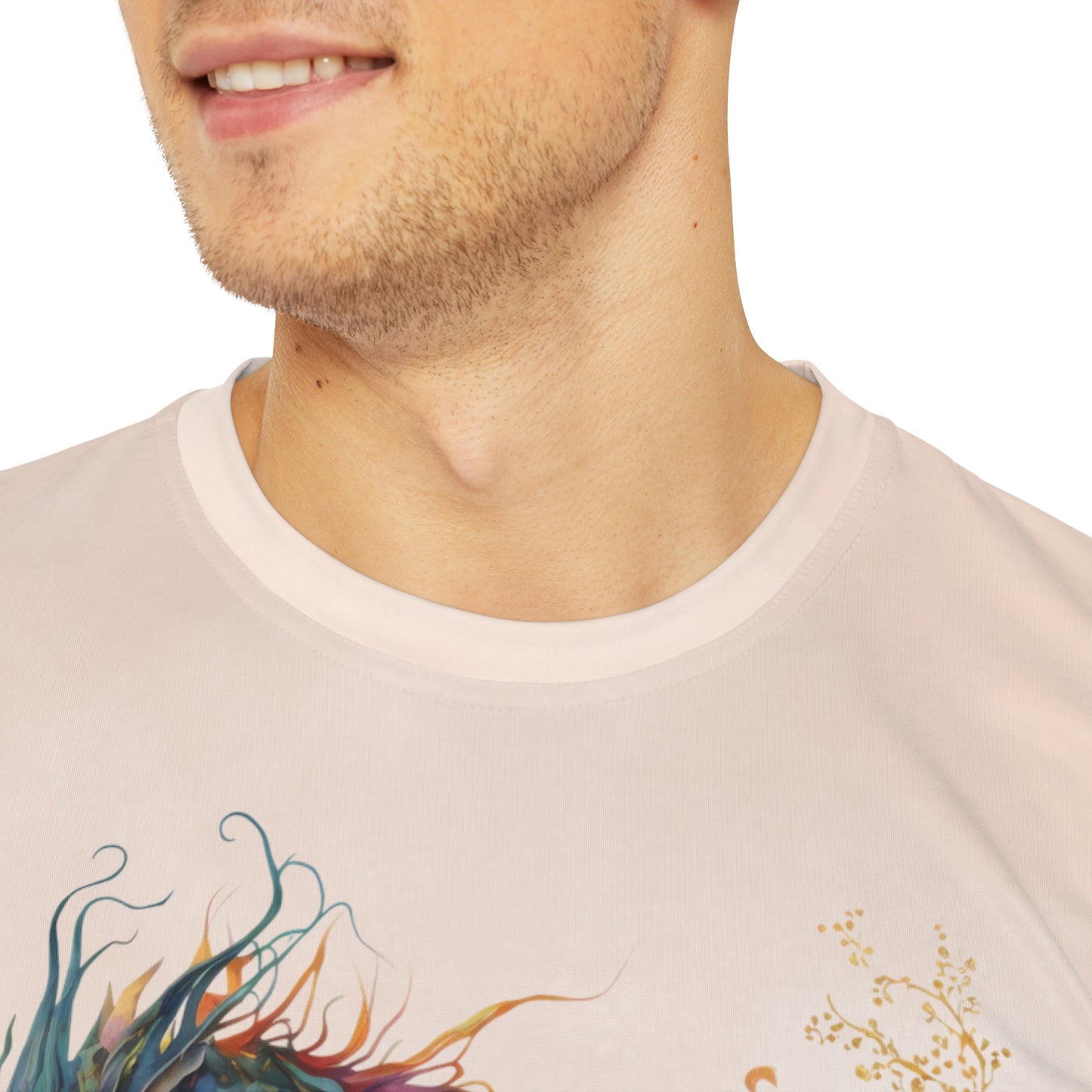 Dragon on Watercolor Background T-shirt