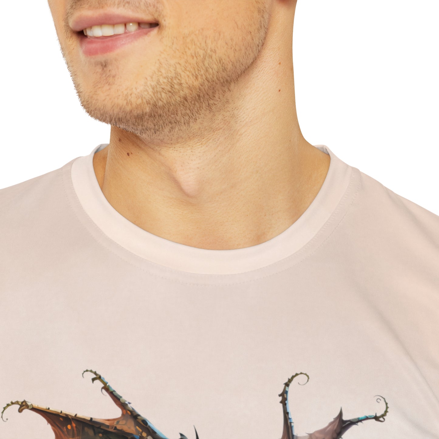 Dragon on Watercolor Background T-shirt