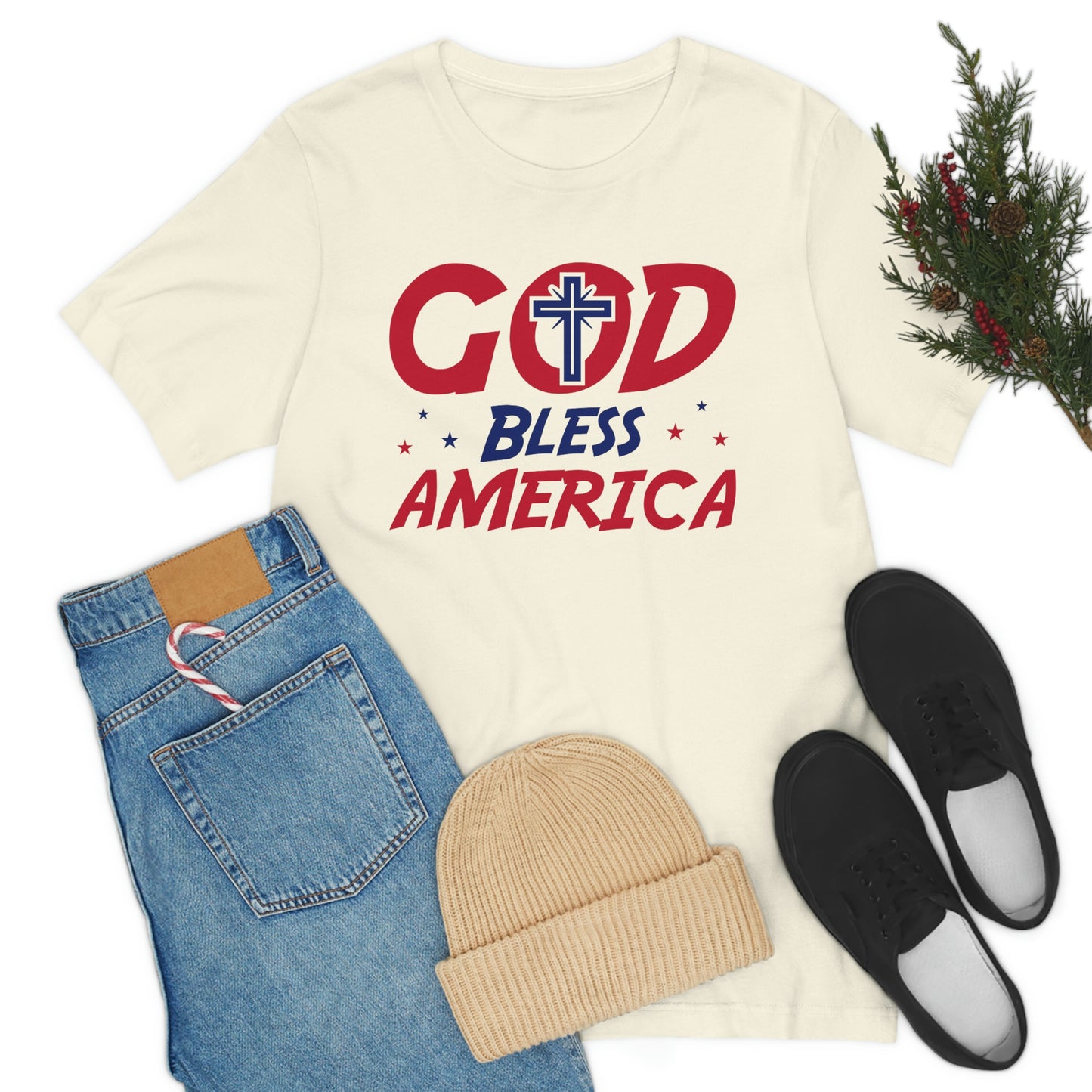 God Bless America Unisex Jersey Short Sleeve Tee