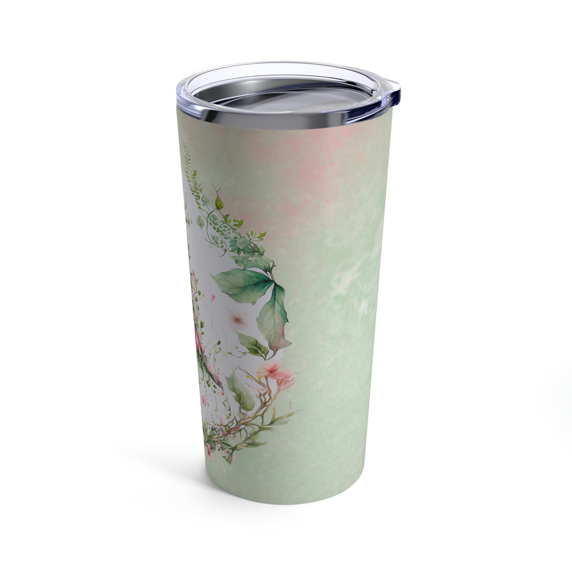 Spring Topiary Watercolor Tumbler 20oz