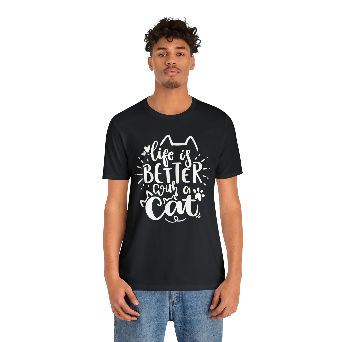 Life is Better With a Cat Short Sleeve T-shirt