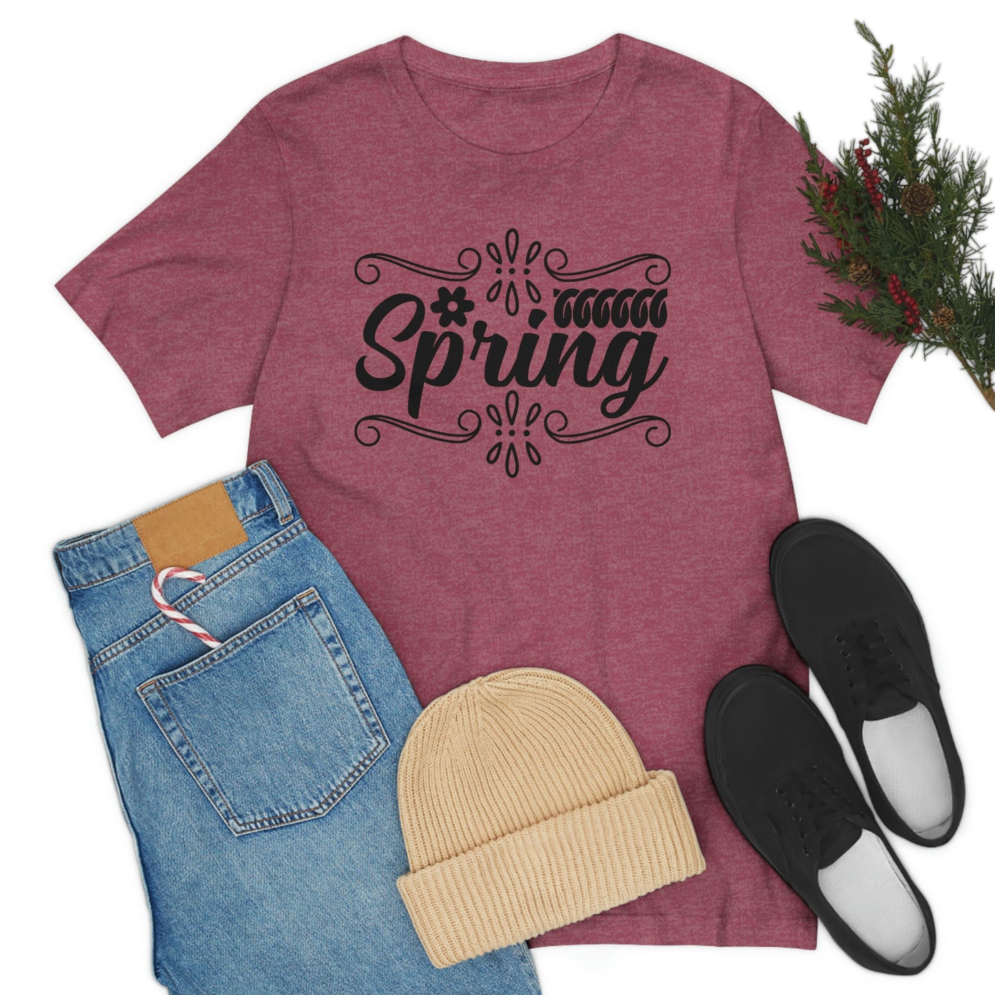 Spring with Frame Unisex Jersey Short Sleeve Tee