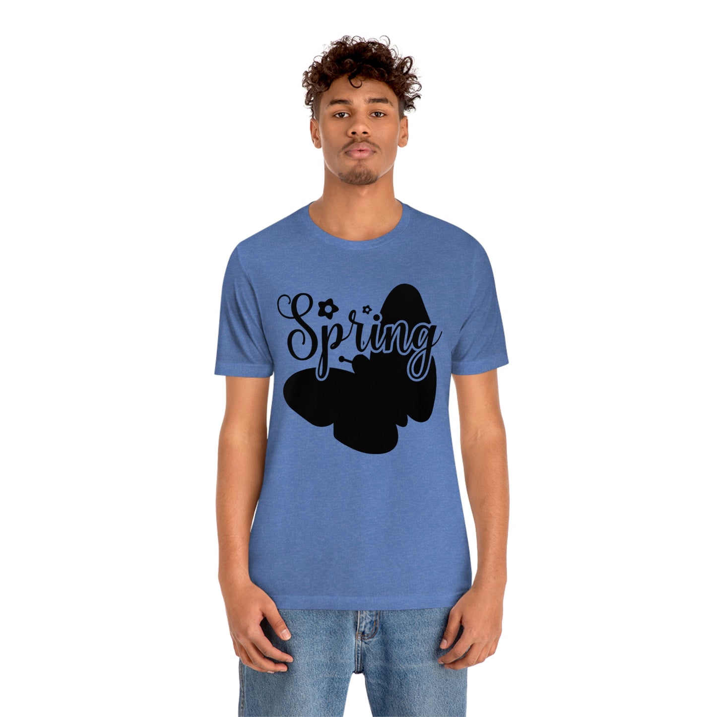 Butterfly Silhouette Spring Unisex Jersey Short Sleeve Tee