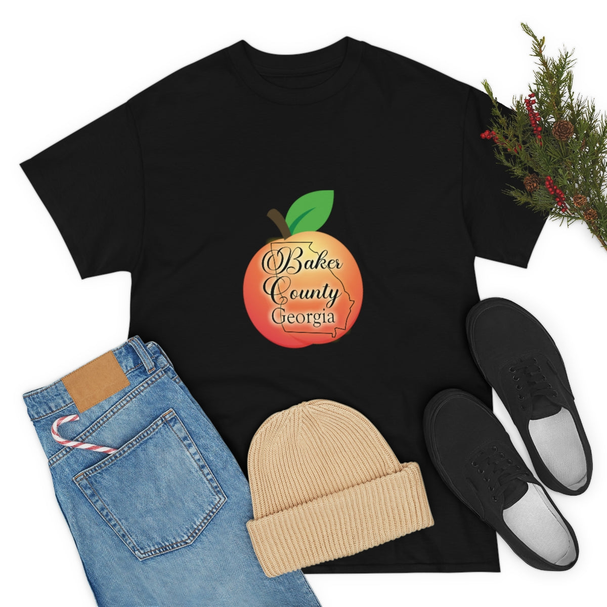 Baker County Georgia Unisex Heavy Cotton Tee