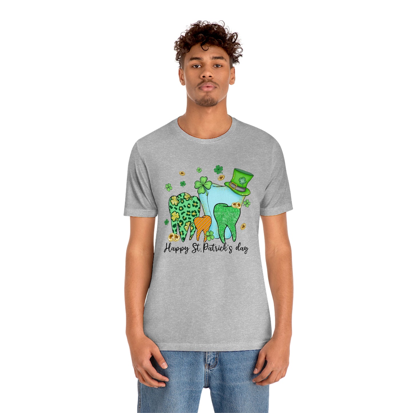 St. Patrick's Day Teeth Unisex Jersey Short Sleeve Tee