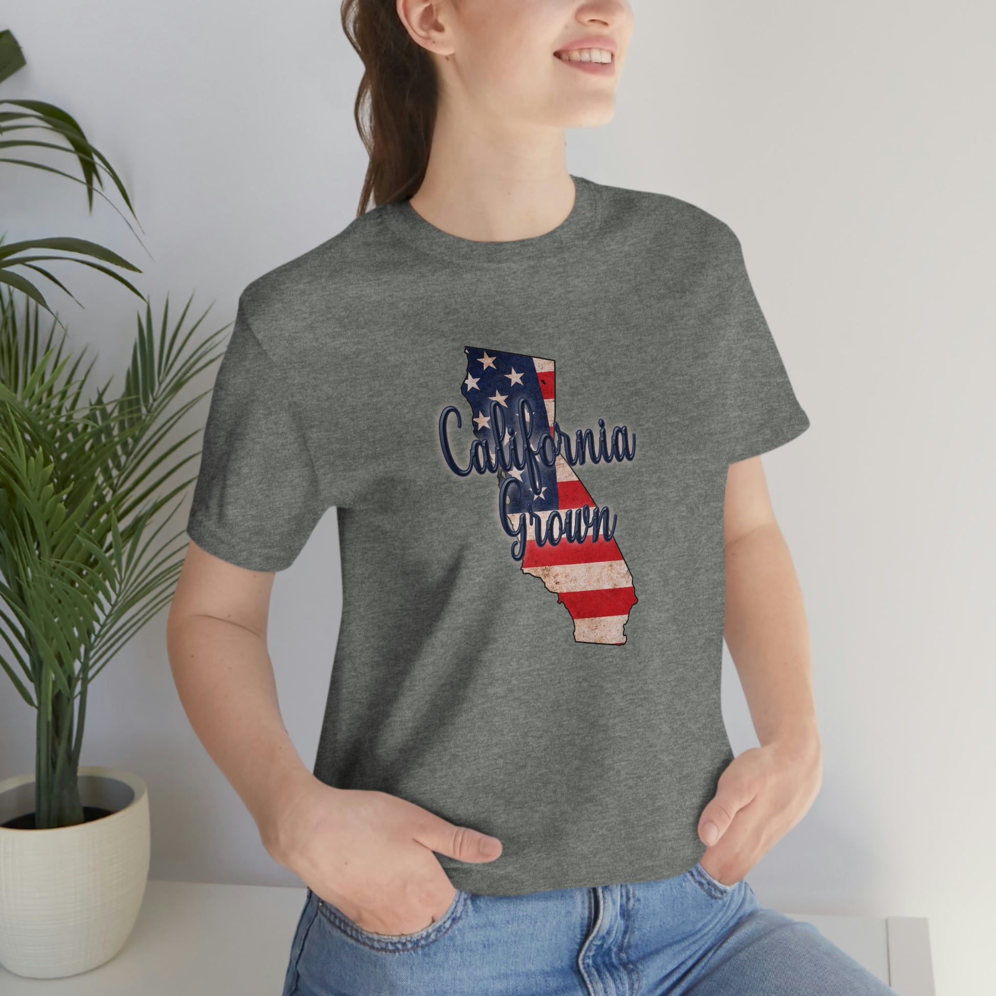 California US Flag Unisex Jersey Short Sleeve Tee Tshirt T-shirt