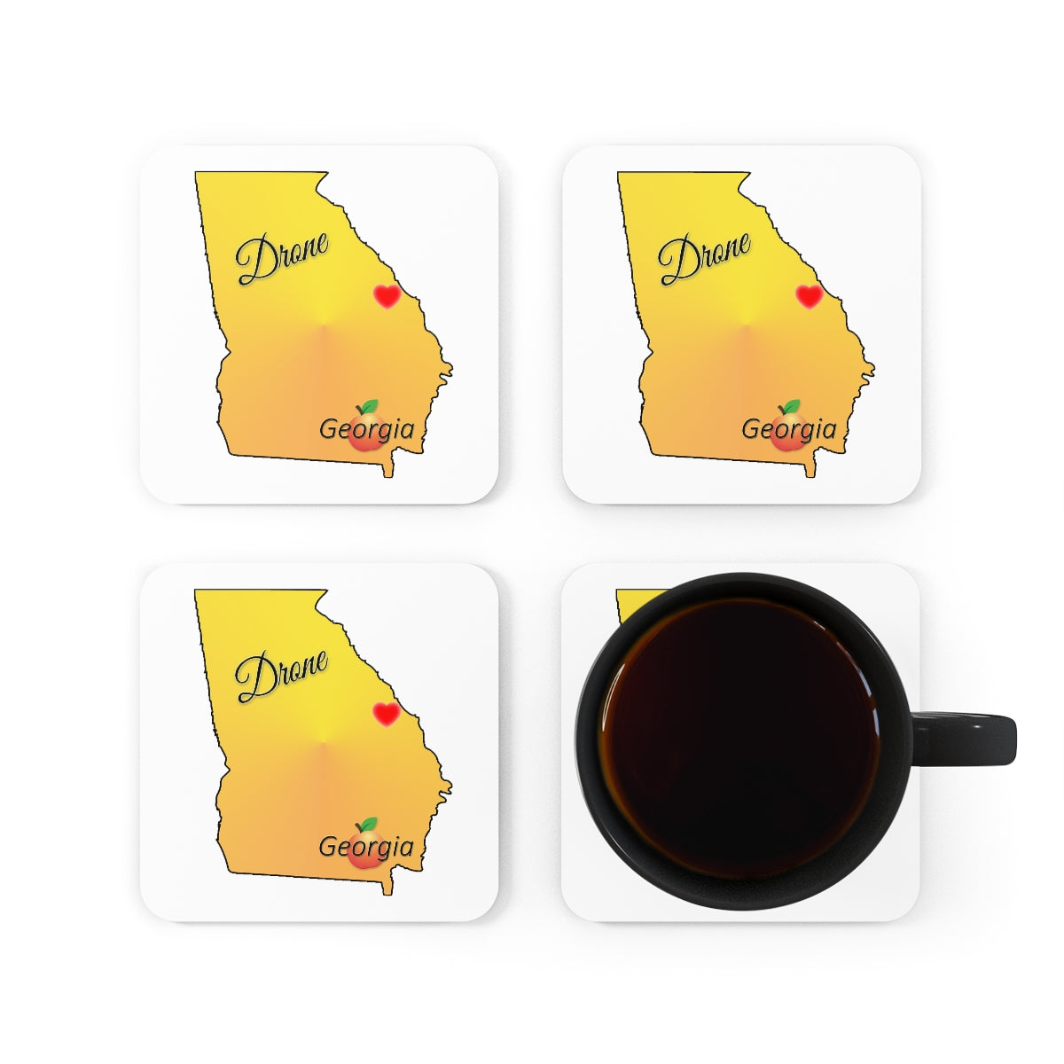 Drone Georgia Corkwood Coaster Set