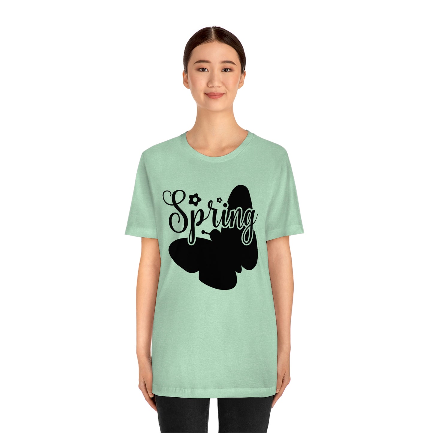 Butterfly Silhouette Spring Unisex Jersey Short Sleeve Tee