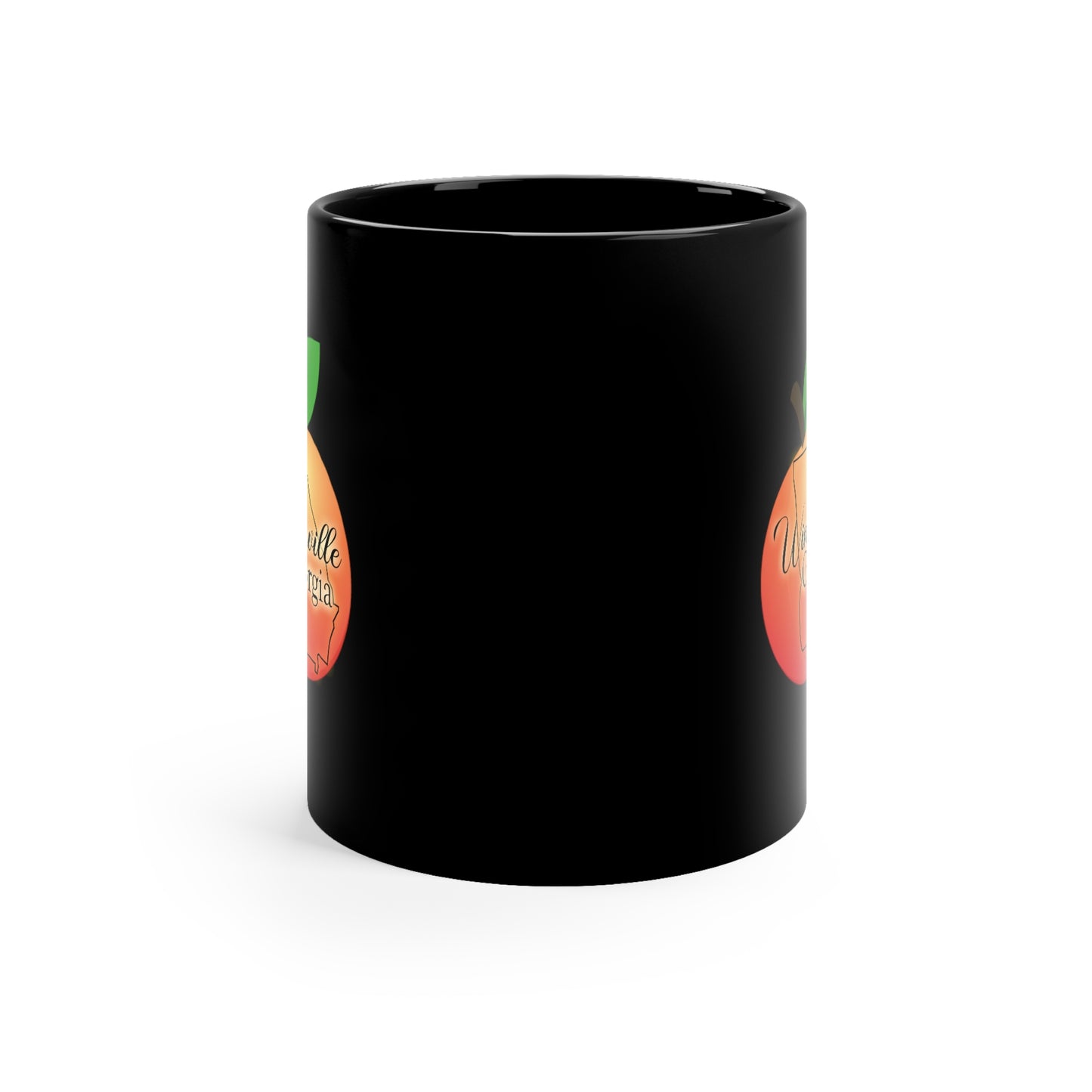 Winterville Georgia 11oz Black Mug