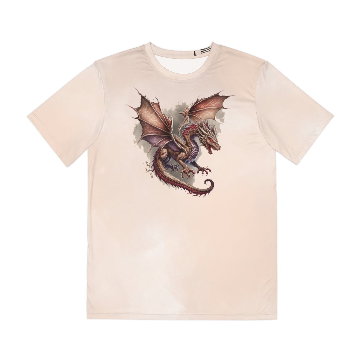 Dragon on Watercolor Background T-shirt