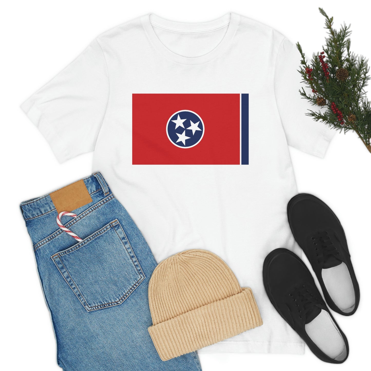 Tennessee Flag Unisex Jersey Short Sleeve Tee Tshirt T-shirt