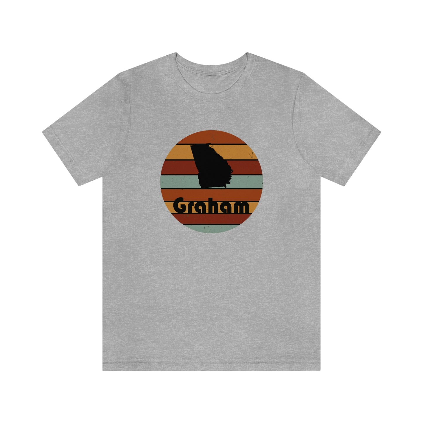 Graham Georgia Retro Sunset Unisex Jersey Short Sleeve Tee Tshirt T-shirt