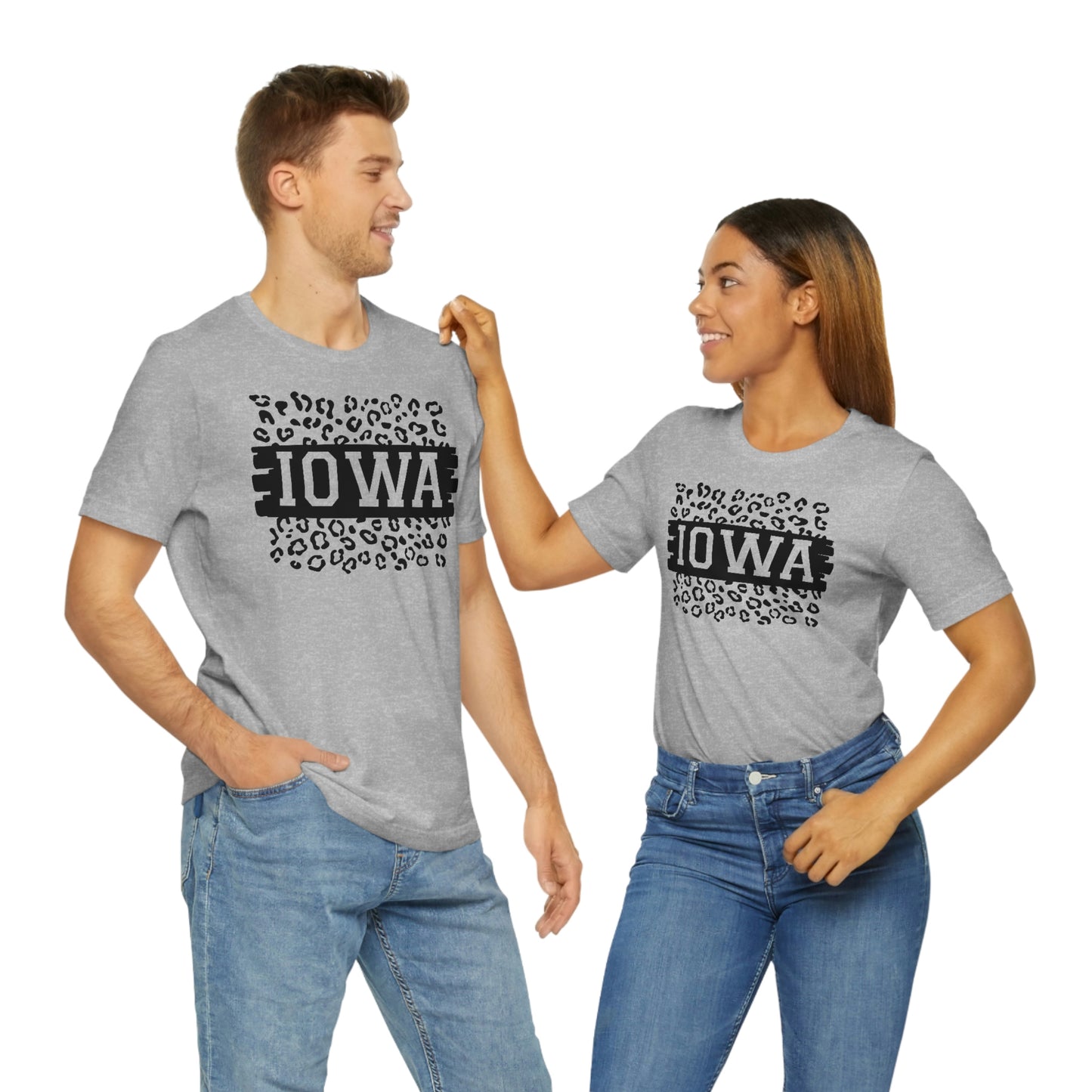 Iowa Leopard Print Short Sleeve T-shirt