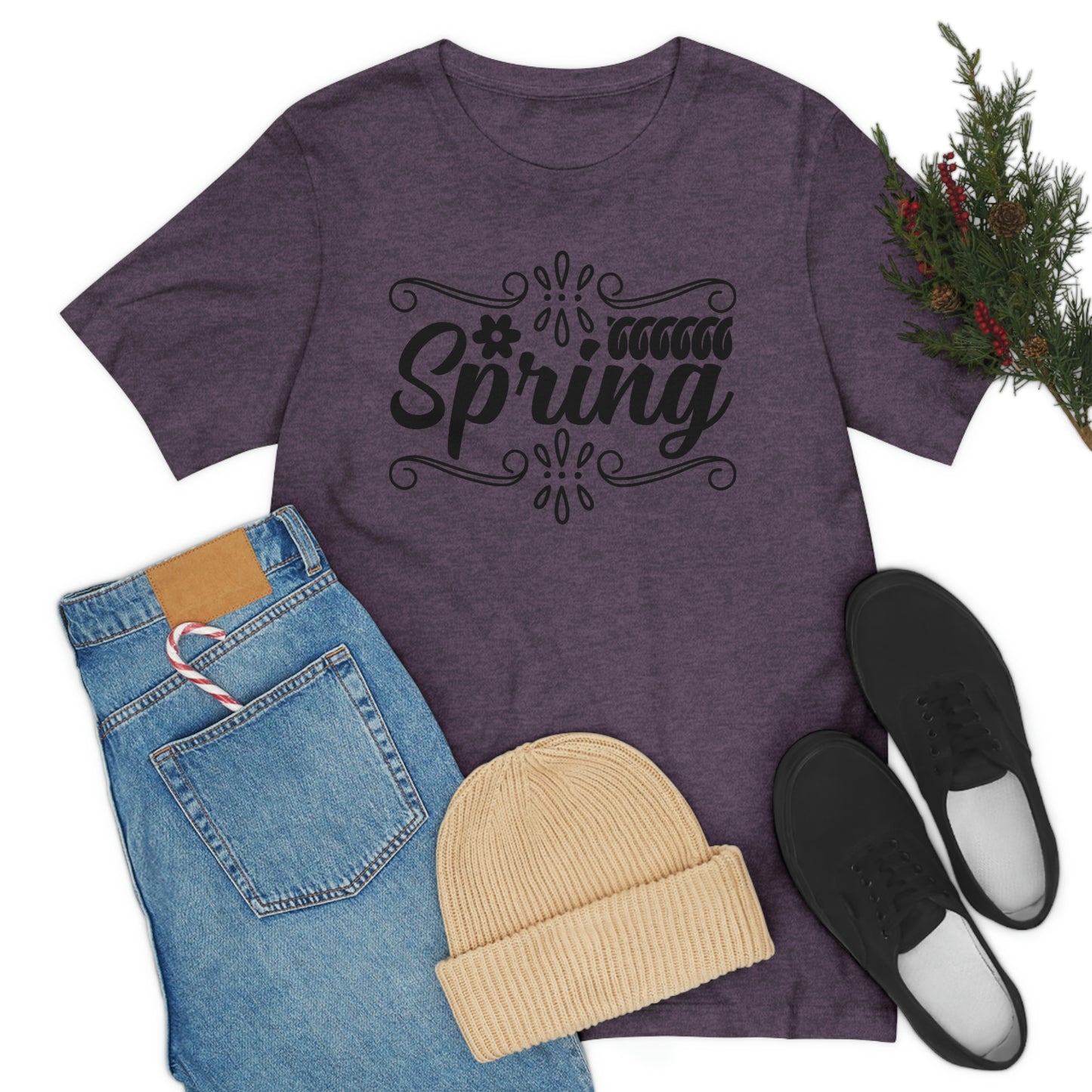 Spring with Frame Unisex Jersey Short Sleeve Tee