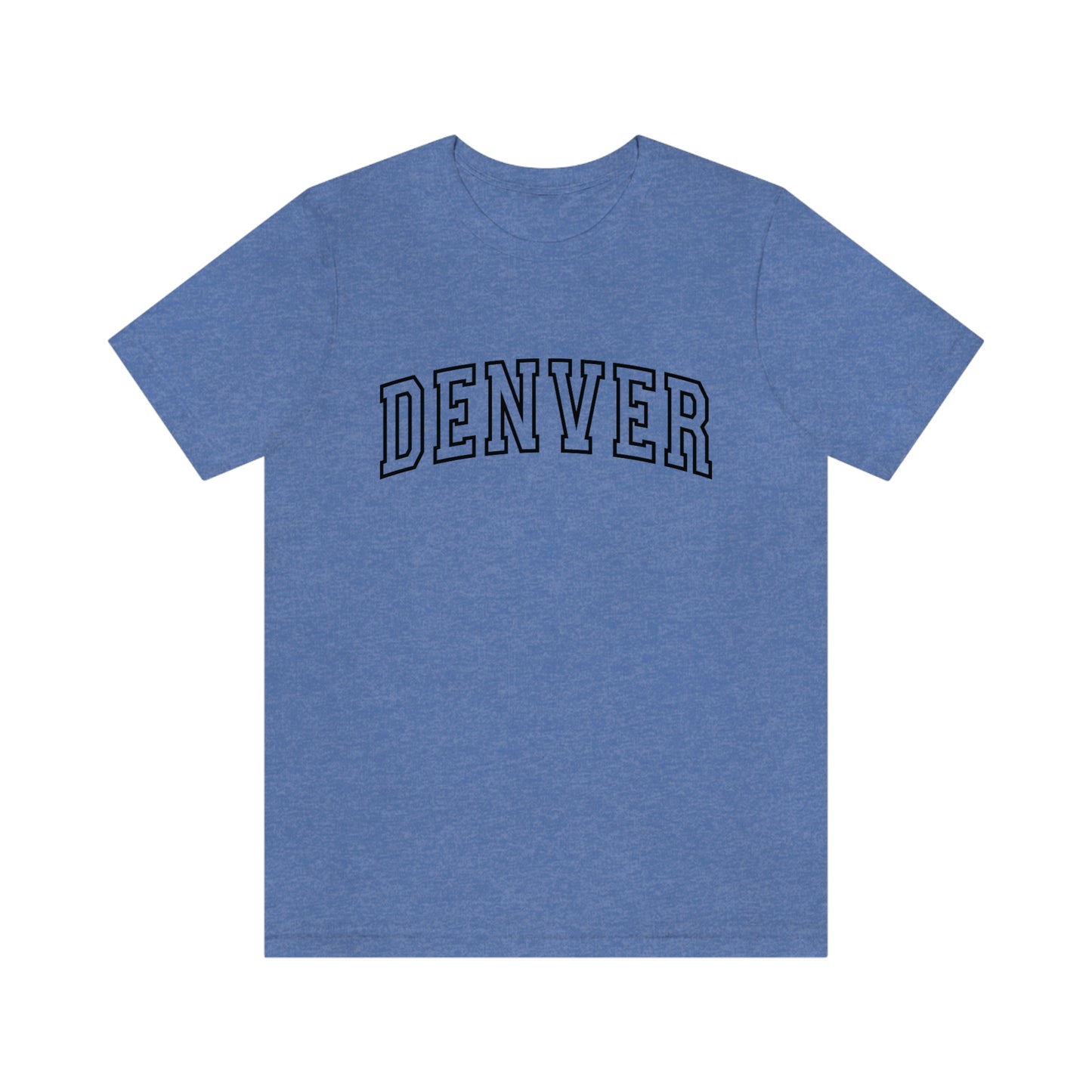 Denver Varsity Arch Unisex Jersey Short Sleeve Tee Tshirt T-shirt