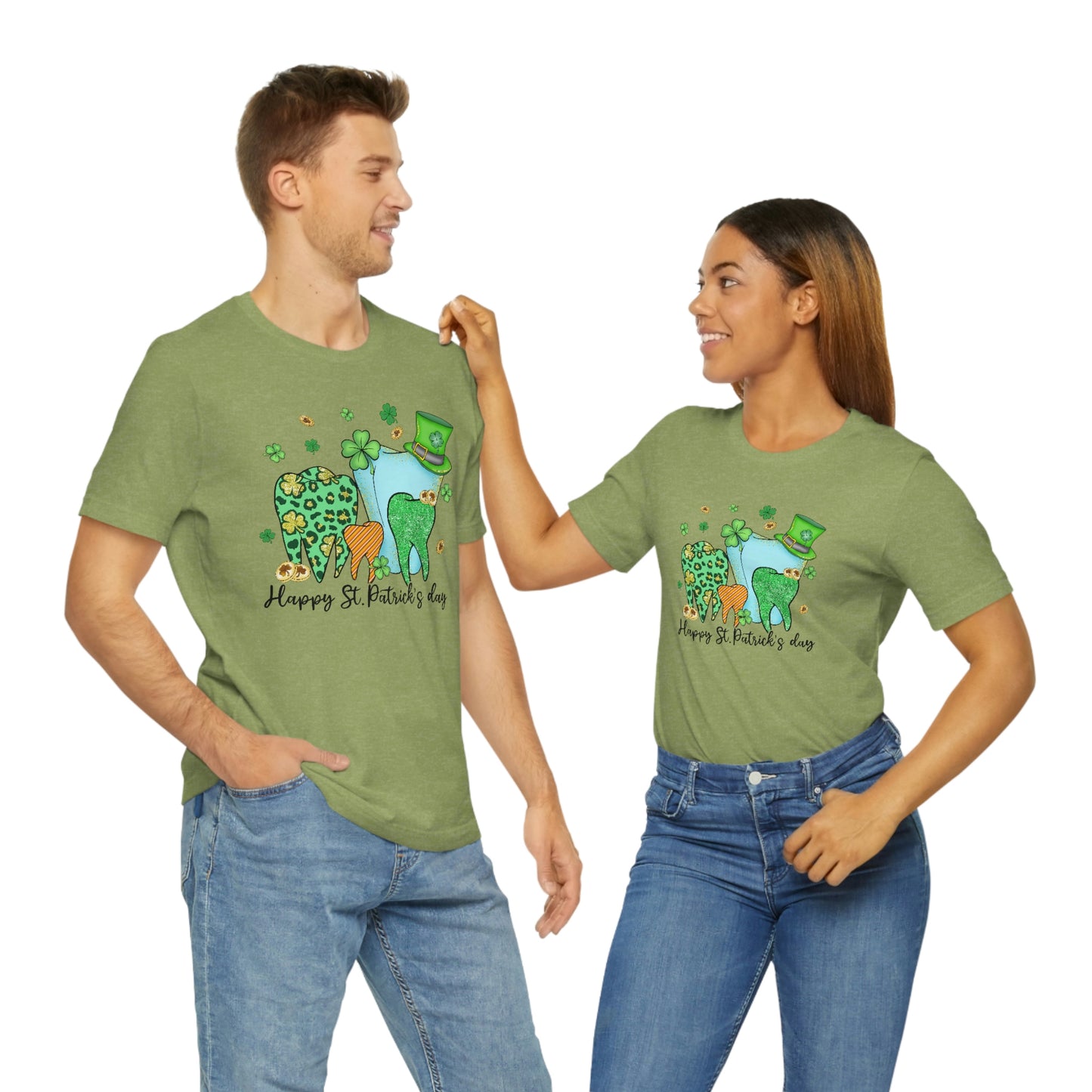 St. Patrick's Day Teeth Unisex Jersey Short Sleeve Tee