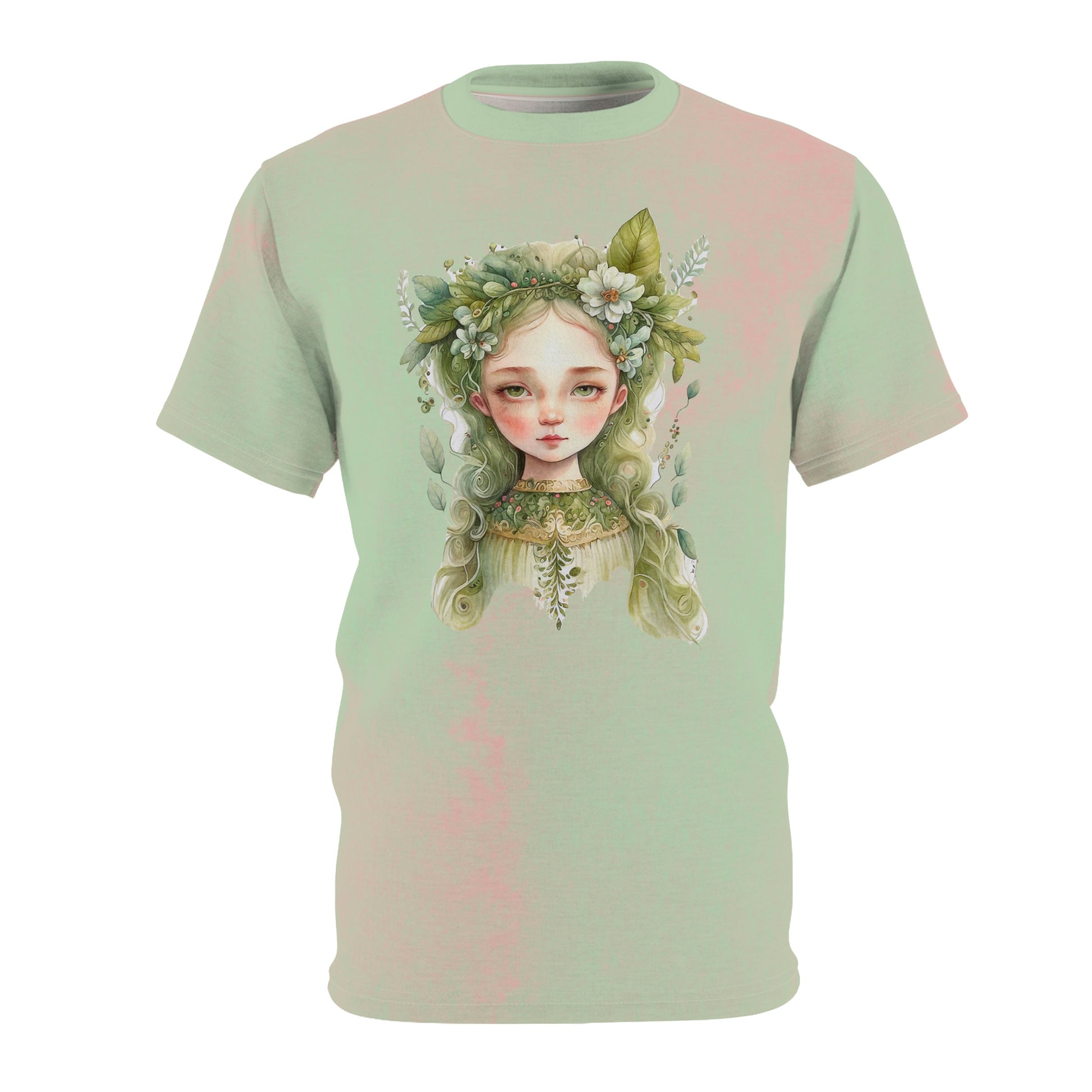 Girl in Spring Flowers Unisex T-shirt