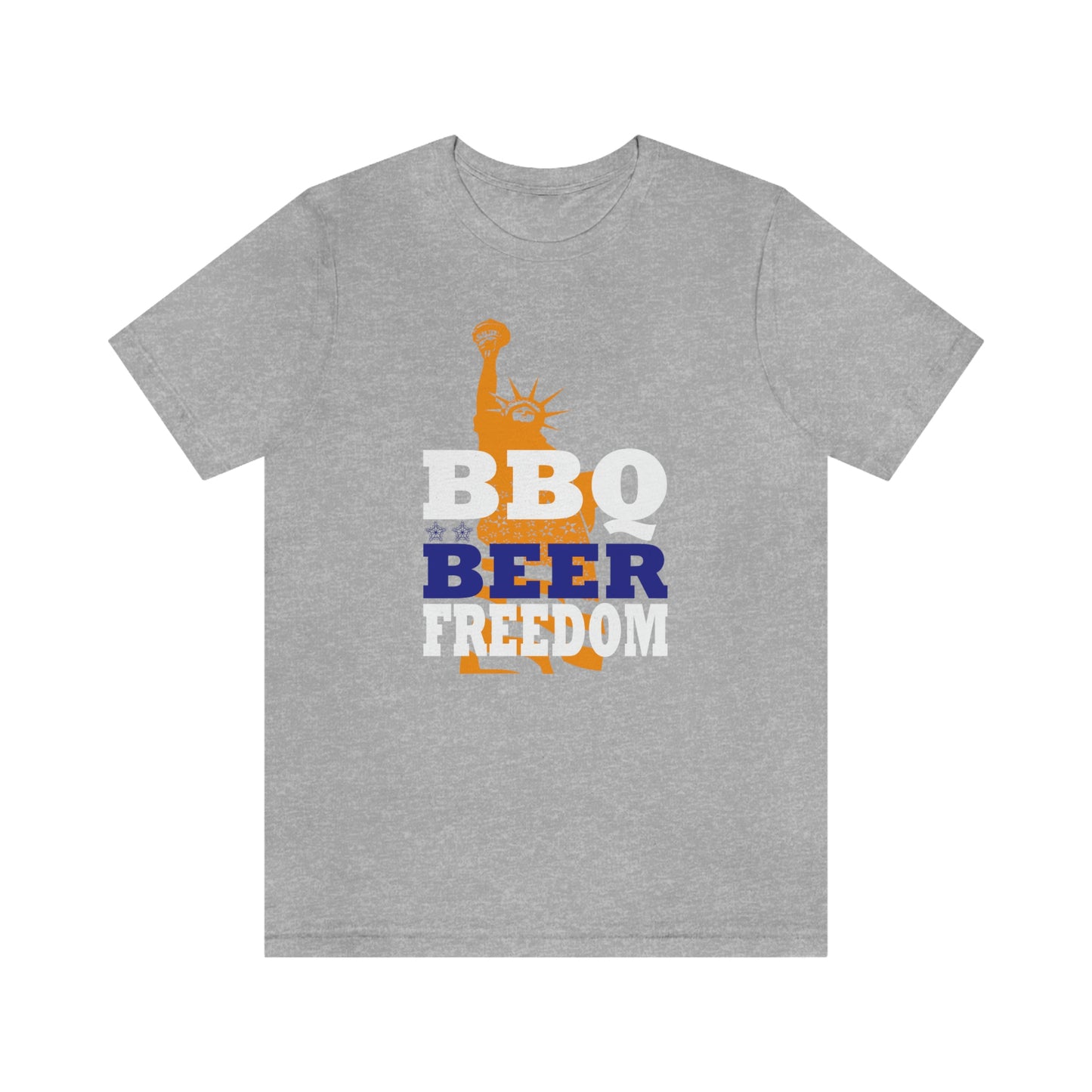 BBQ Beer Freedom Unisex Jersey Short Sleeve Tee