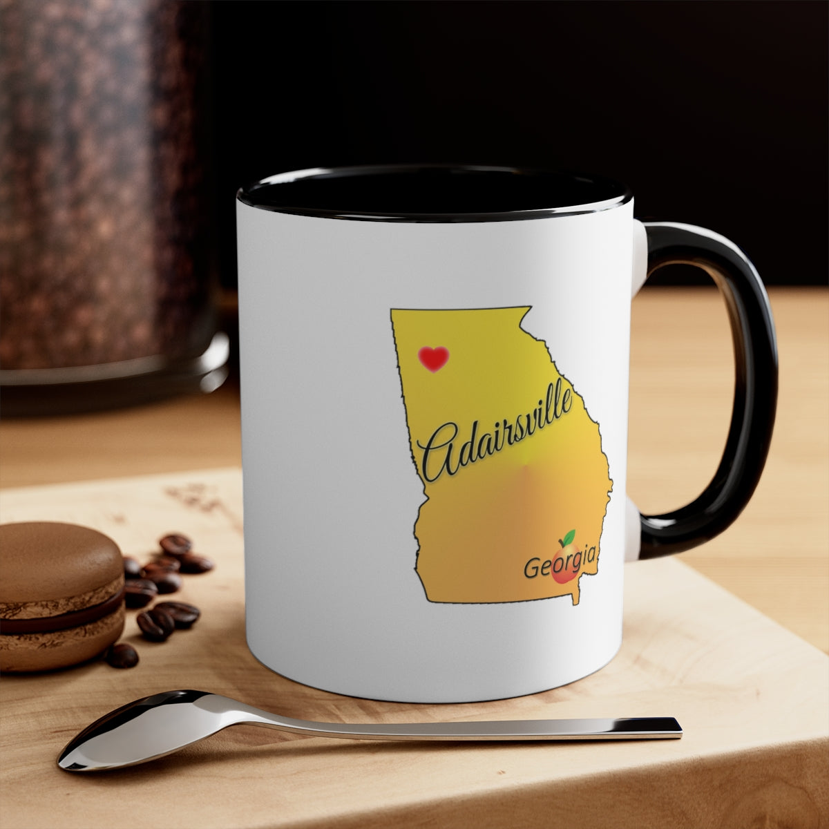 Adairsville Georgia Two Tone Accent Coffee Mug 11 oz