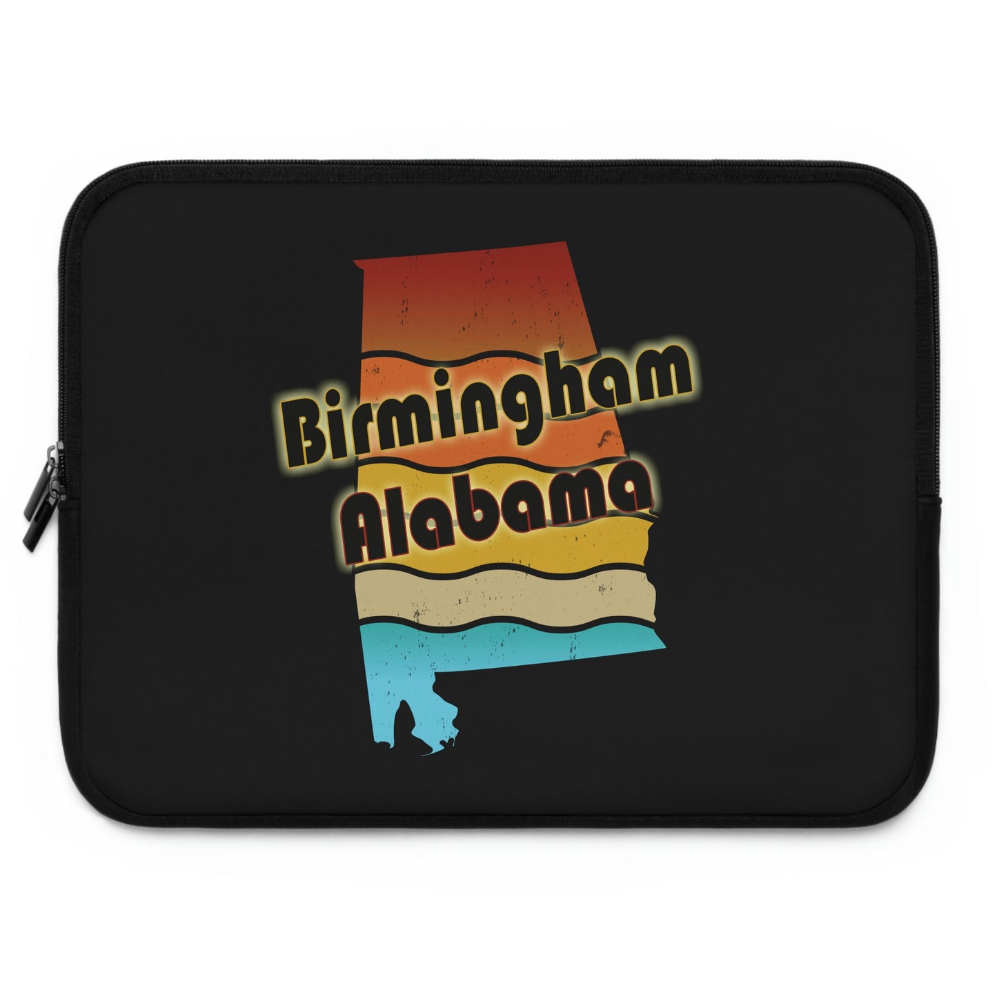 Birmingham Alabama Retro Sunset Laptop Sleeve