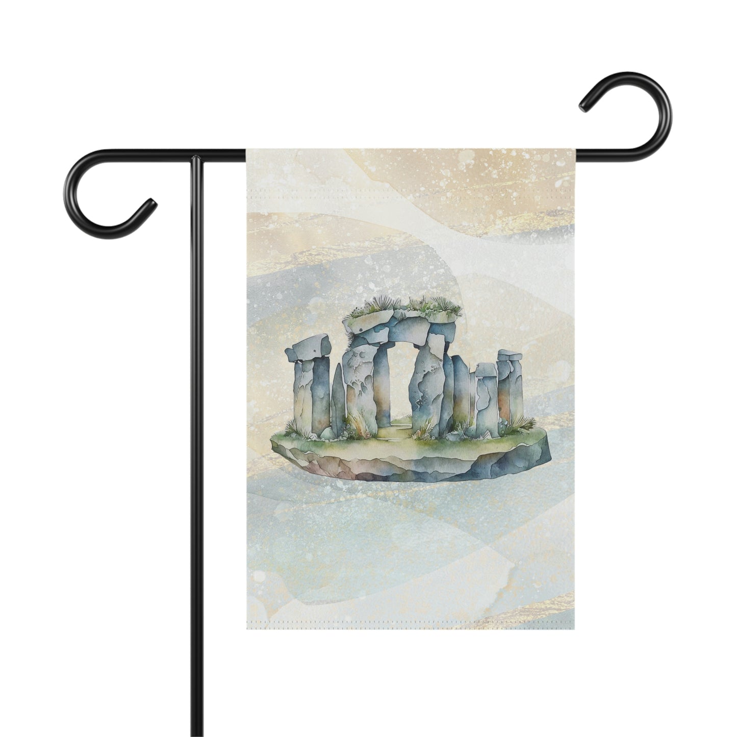 Standing Stones Watercolor Garden & House Banner