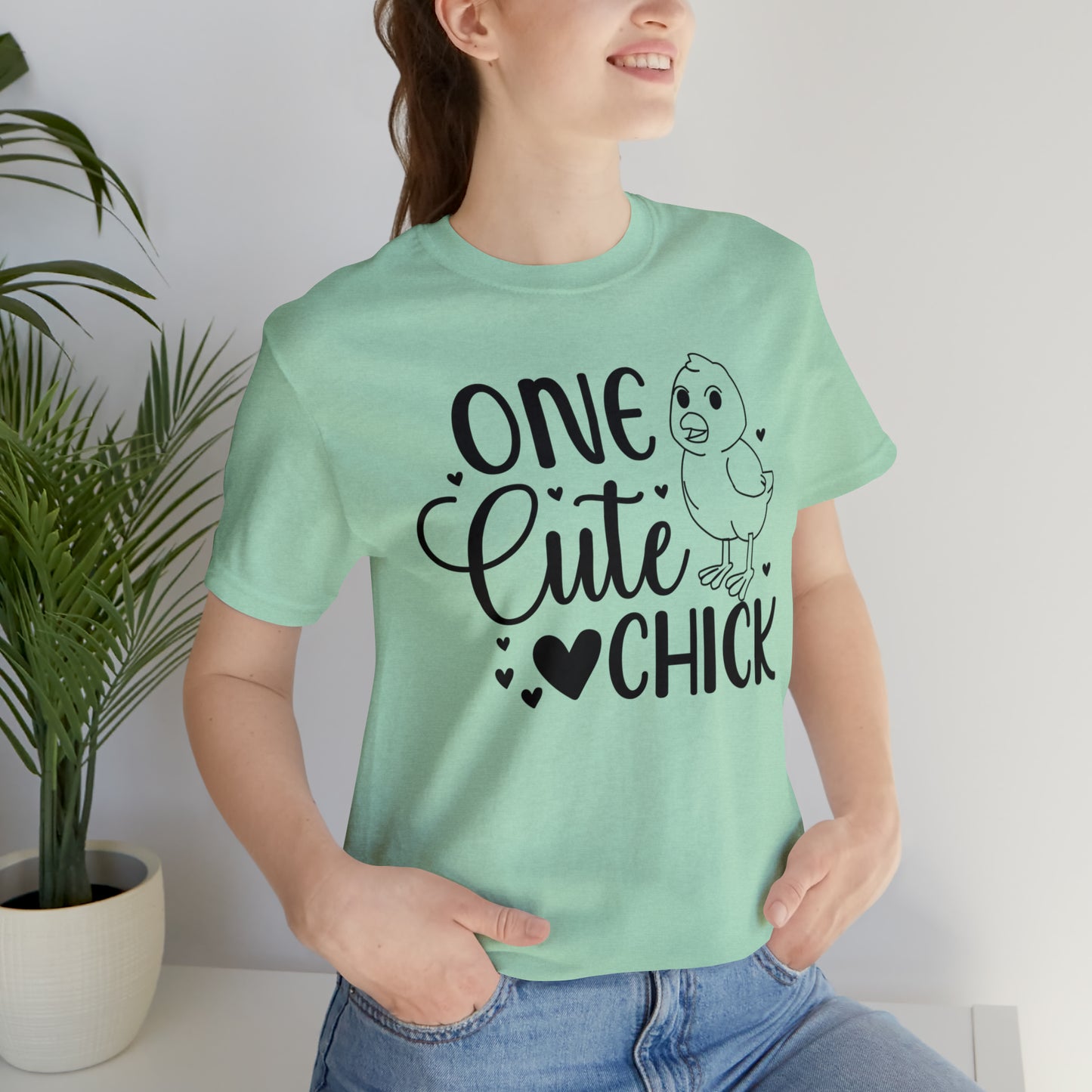 One Cute Chick Short Sleeve Chicken T-shirt