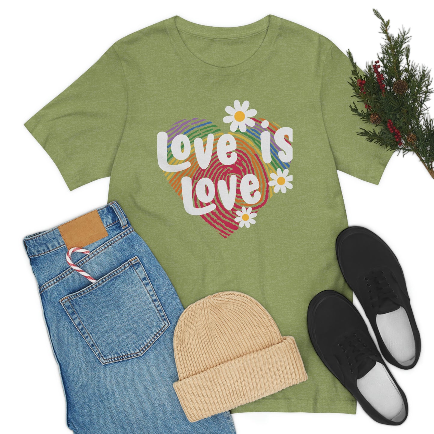 Love is Love  Print Unisex Jersey Short Sleeve Tee