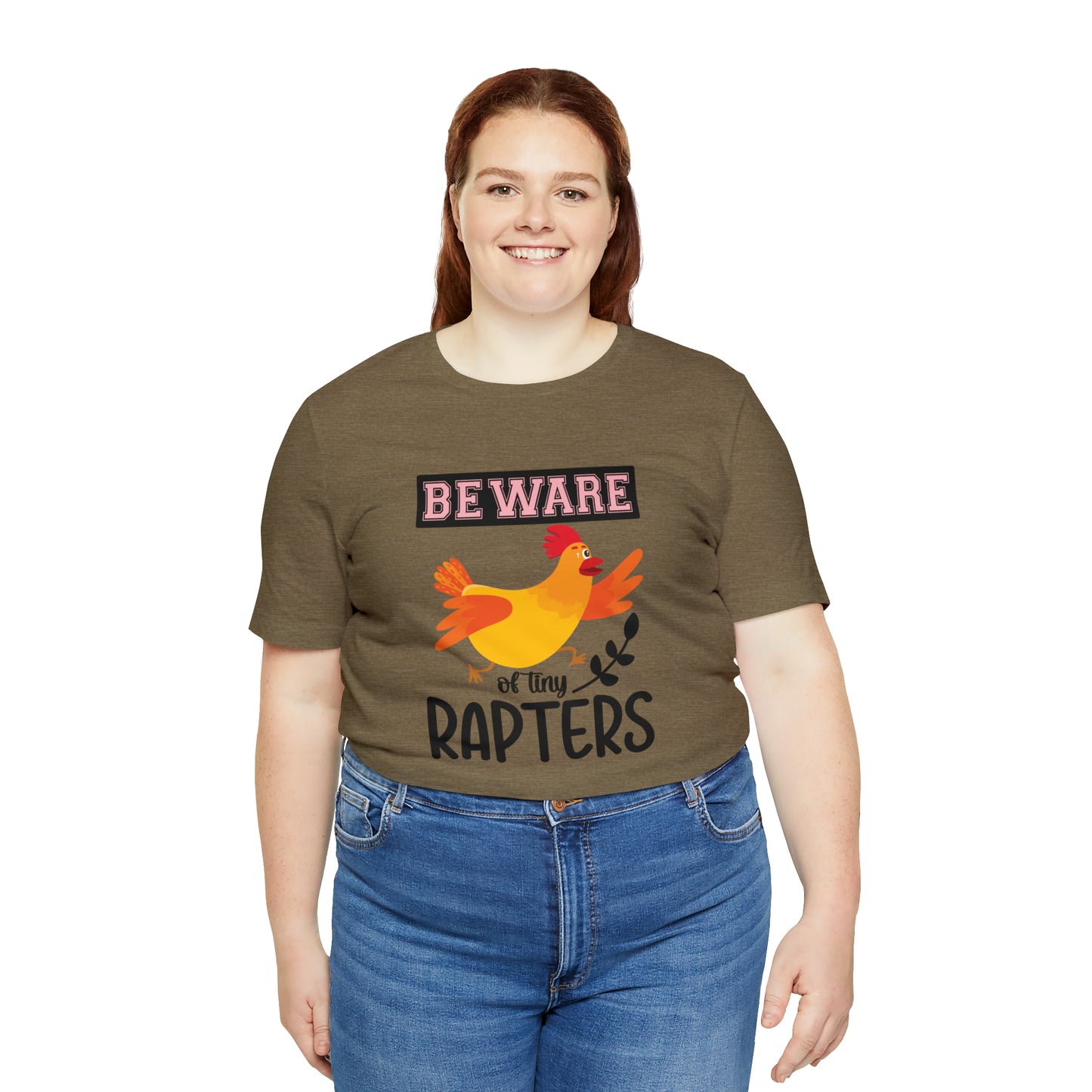 Beware of Tiny Raptors Short Sleeve Chicken T-shirt