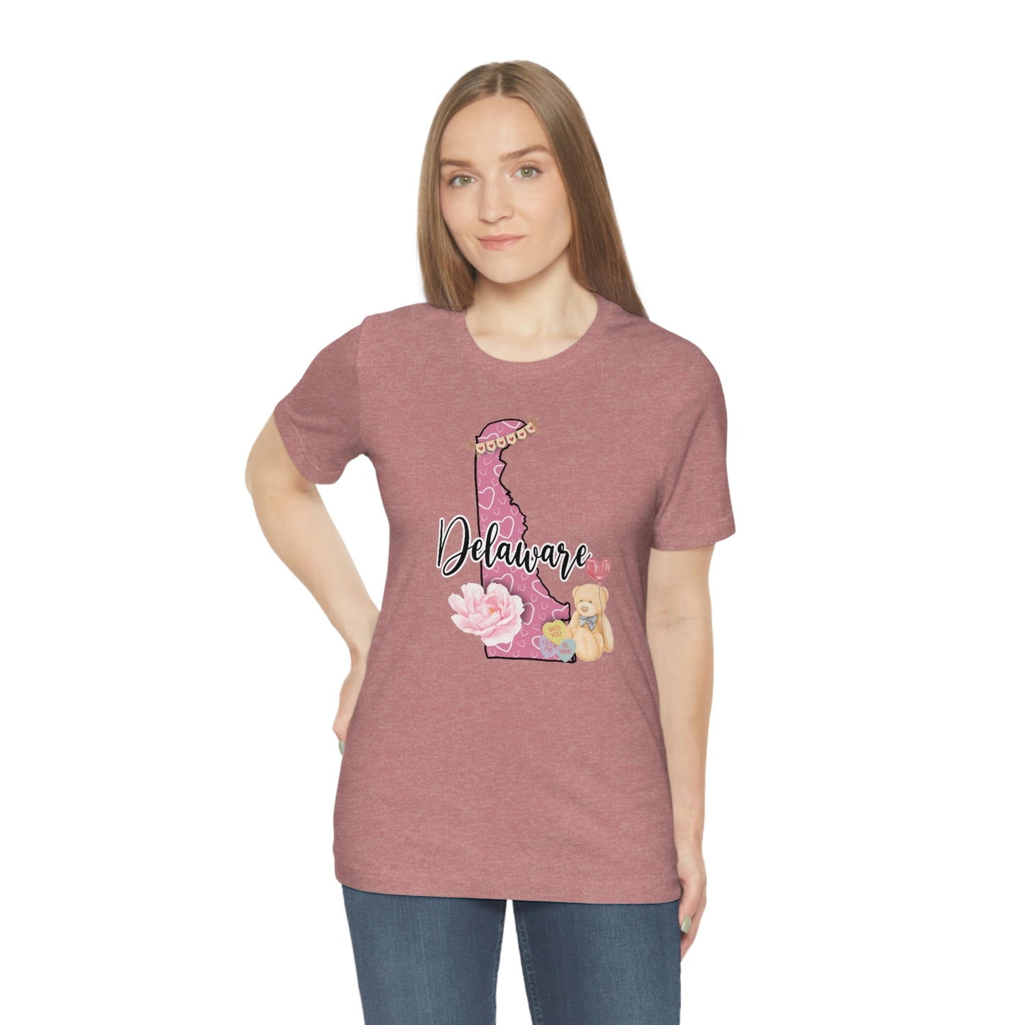 Delaware Valentine Short Sleeve  T-shirt