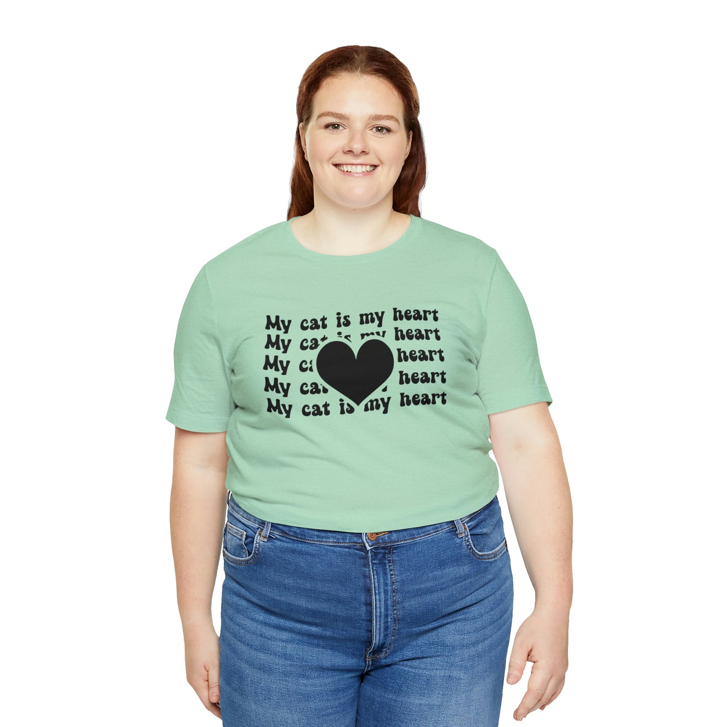 My Cat is My Heart Short Sleeve T-shirt