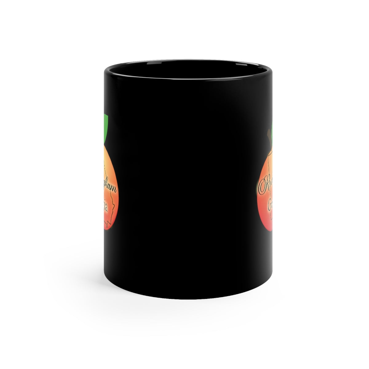 Rockingham Georgia 11oz Black Mug